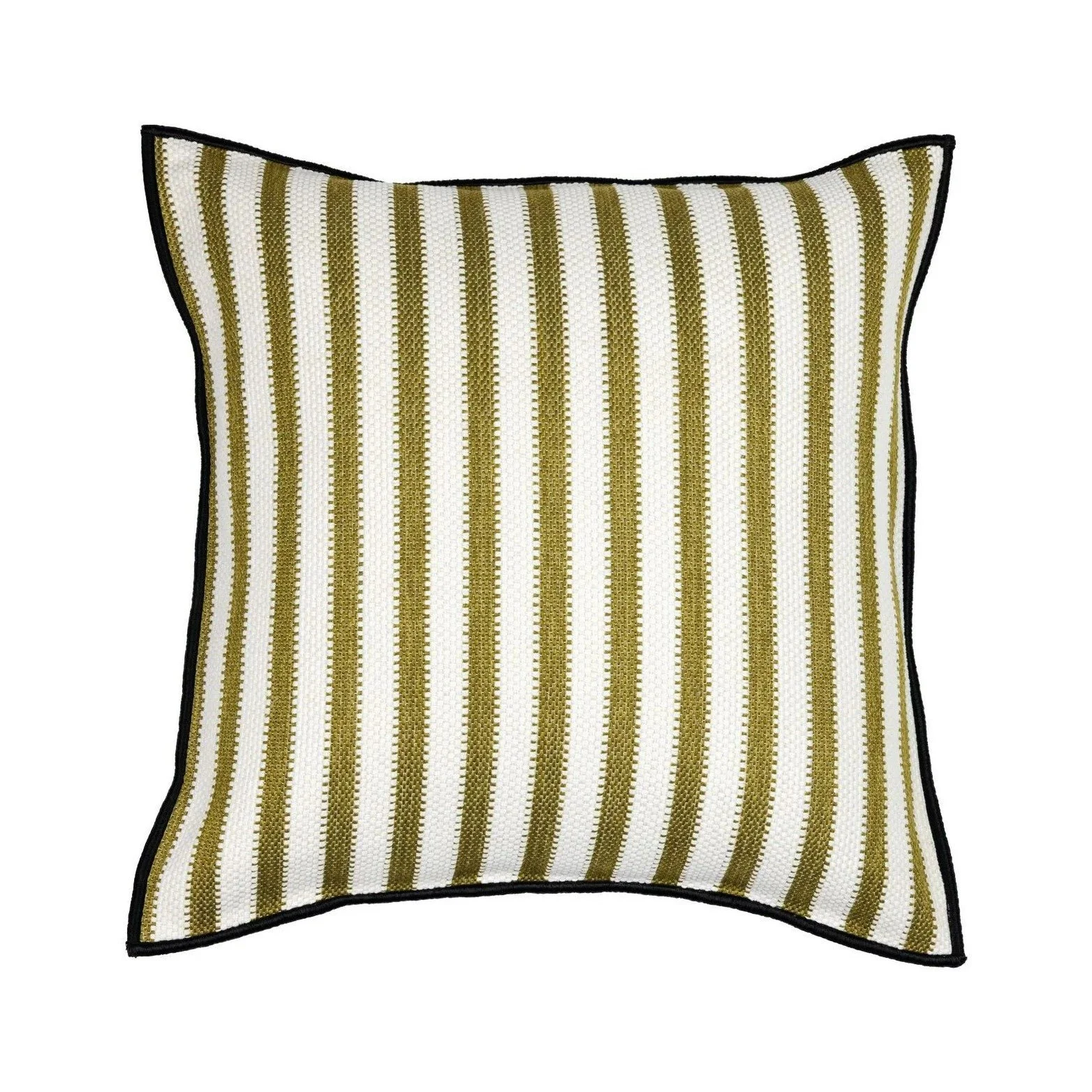 Maison Casamance Levadas Vert outdoor cushion, 45 × 45 cm, front view