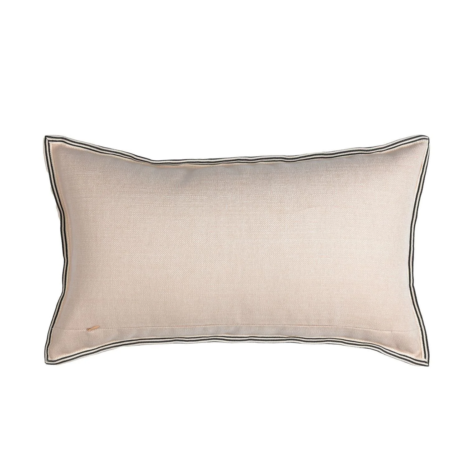 Maison Casamance Killin Noir Beige cushion, reverse