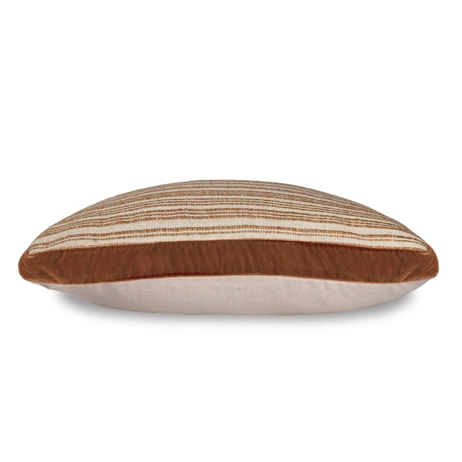Maison Casamance Haute Lice Ocre cushion, side view