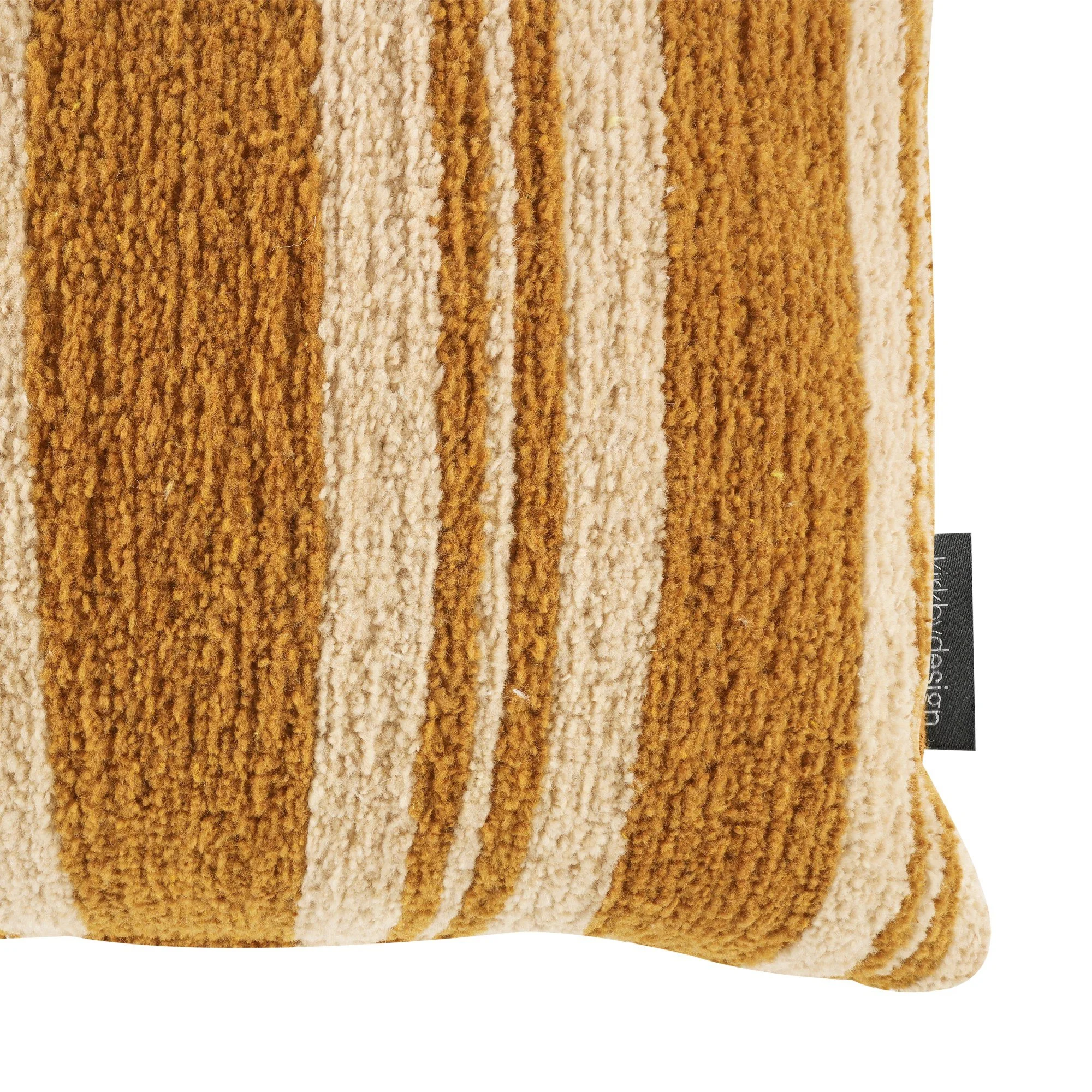 Kirkby Design Knight Tobacco cushion, 60 × 40 cm, corner detail