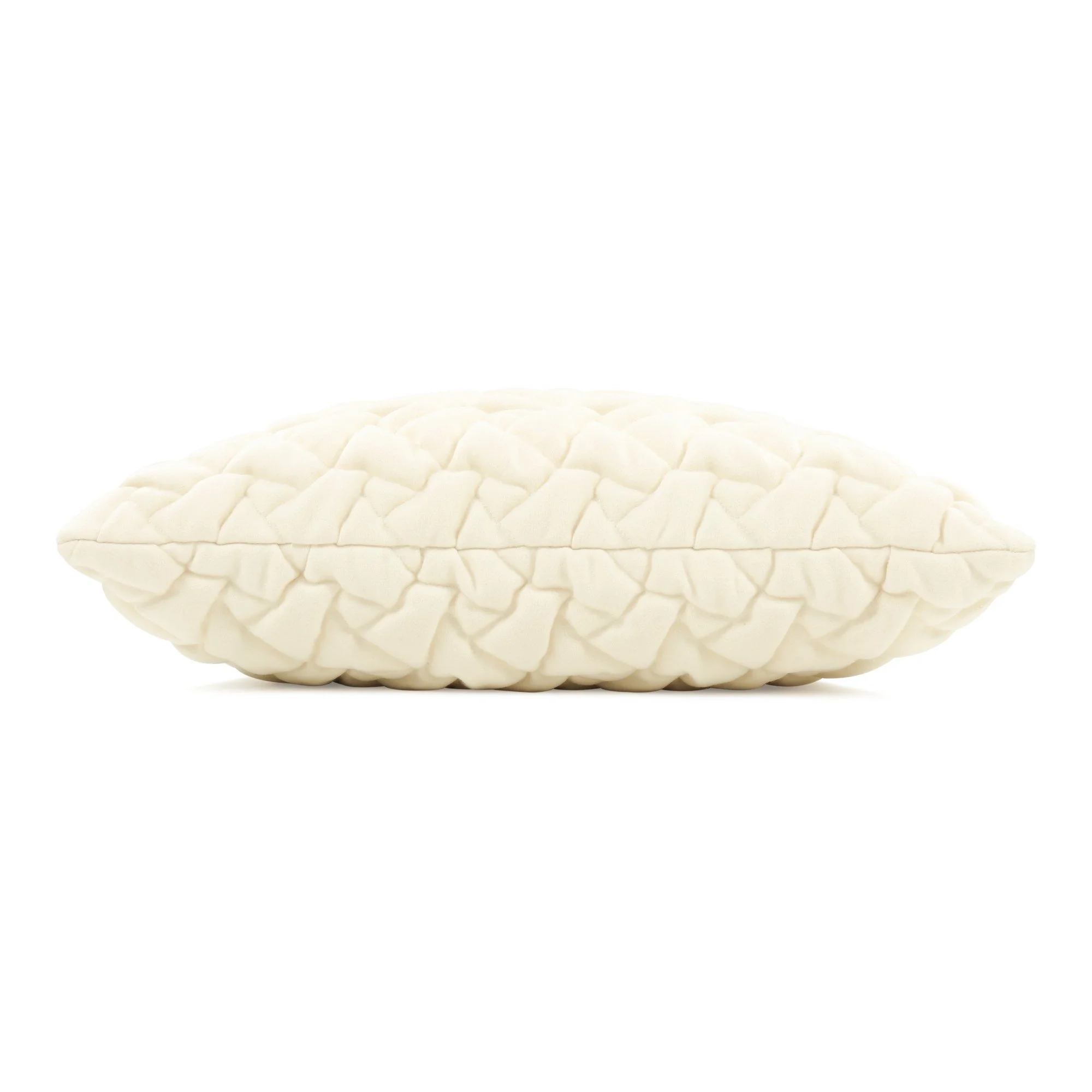 Kirkby Design Area Chalk cushion, 50 × 50 cm, side view
