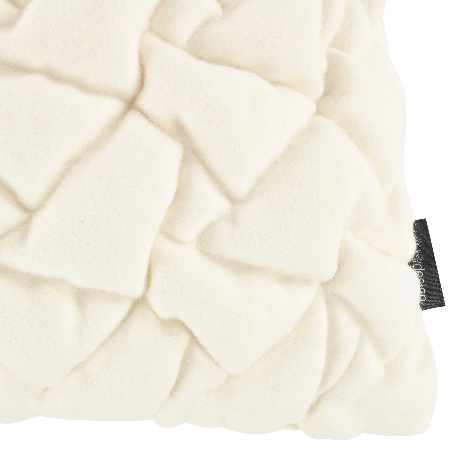 Kirkby Design Area Chalk cushion, 50 × 50 cm, corner detail