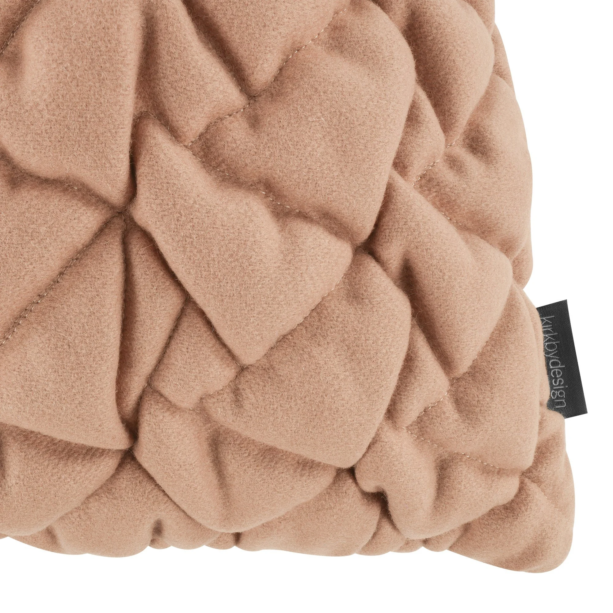 Kirkby Design Area Rosewater cushion, 50 × 50 cm, corner detail