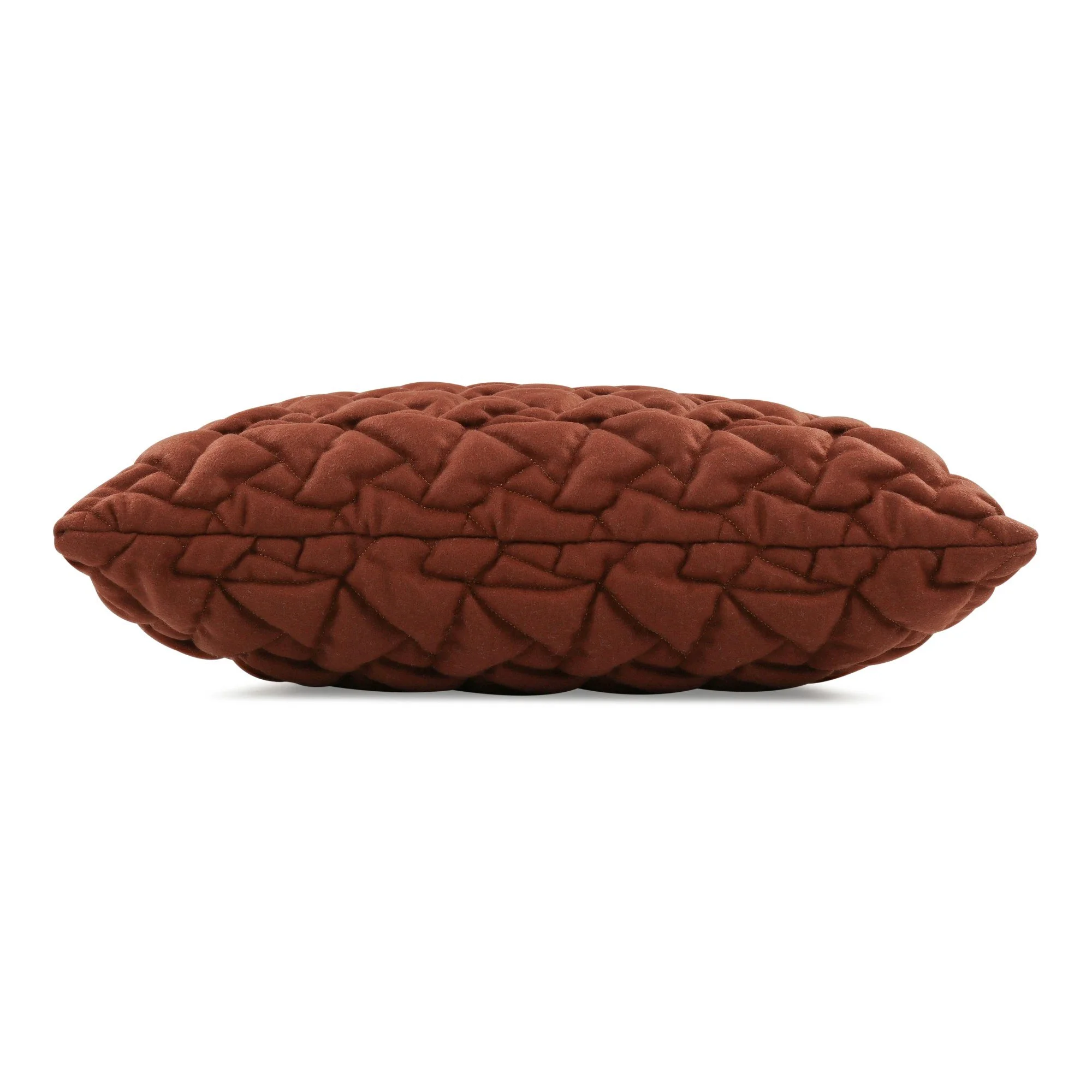 Kirkby Design Area Conker cushion, 50 × 50 cm, side view