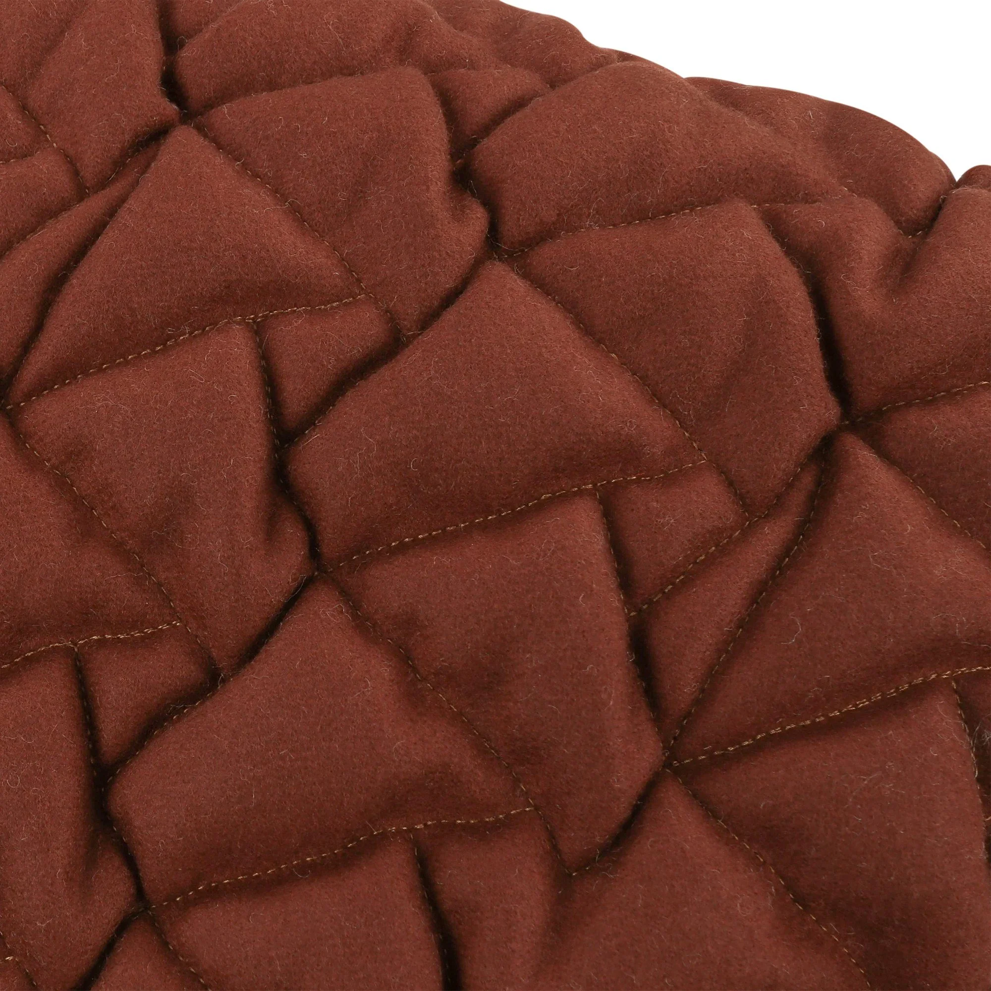 Kirkby Design Area Conker cushion, 50 × 50 cm, close-up of the fabric
