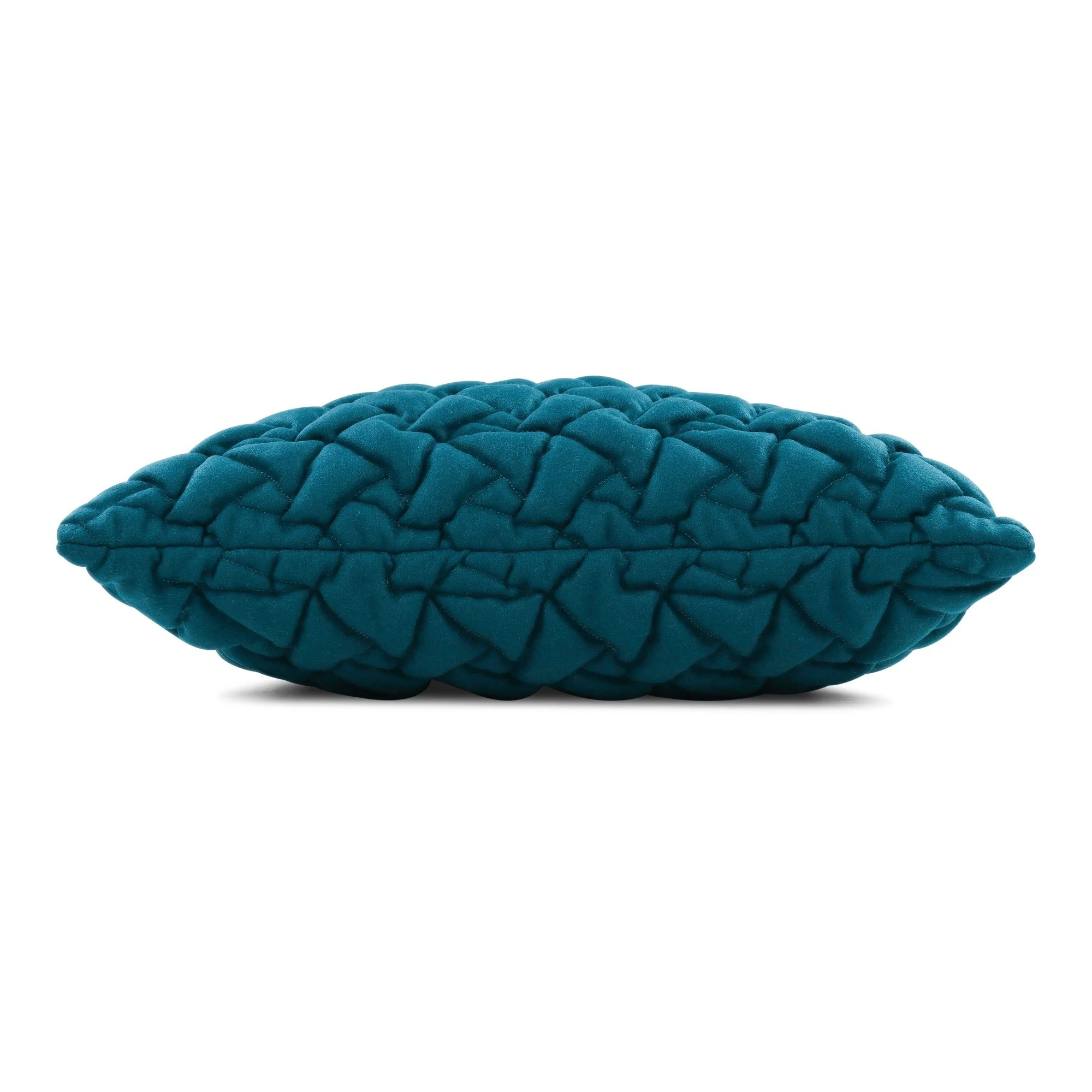 Kirkby Design Area Kingfisher cushion, 50 × 50 cm, side view