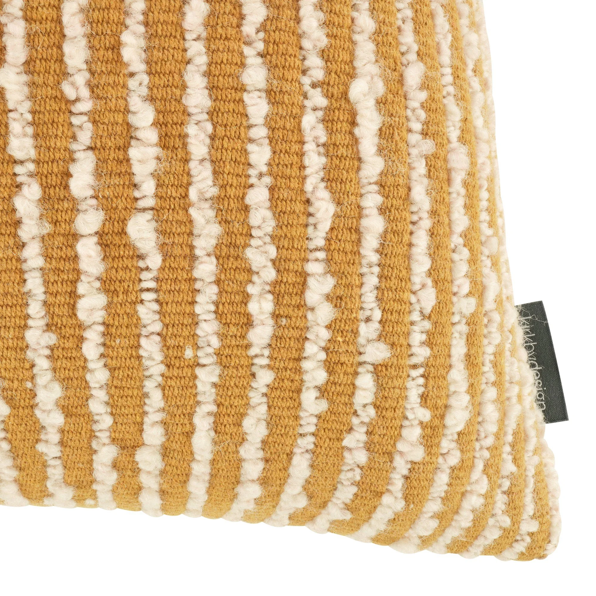 Kirkby Design Feel Ochre cushion, 60 × 40 cm, corner detail