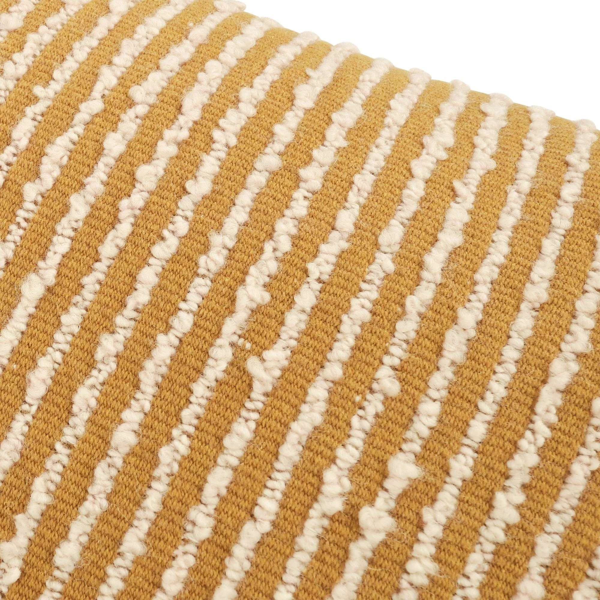 Kirkby Design Feel Ochre cushion, 60 × 40 cm, close-up of the fabric