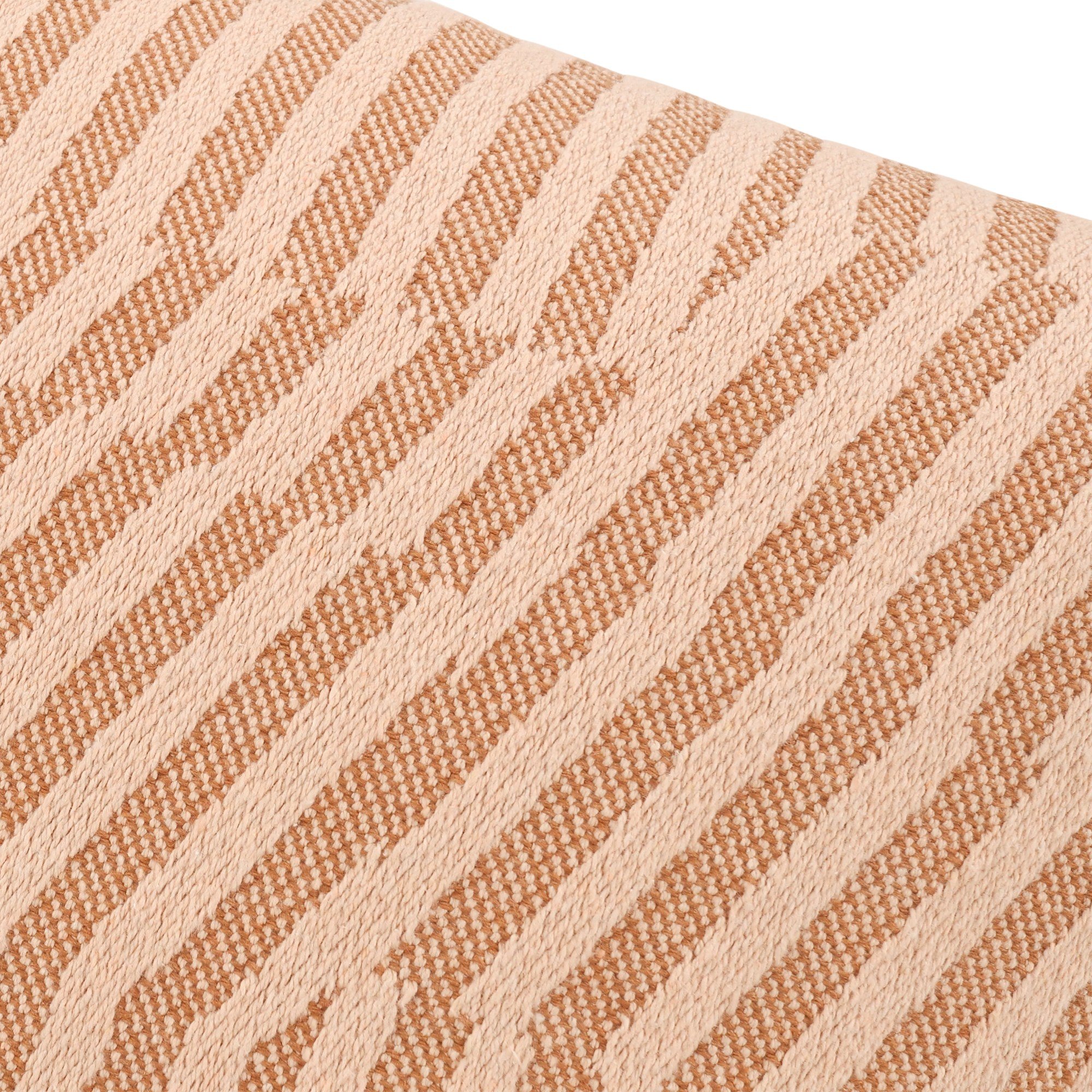 Kirkby Design Vector Apricot cushion, 50 × 50 cm, close-up of the fabric
