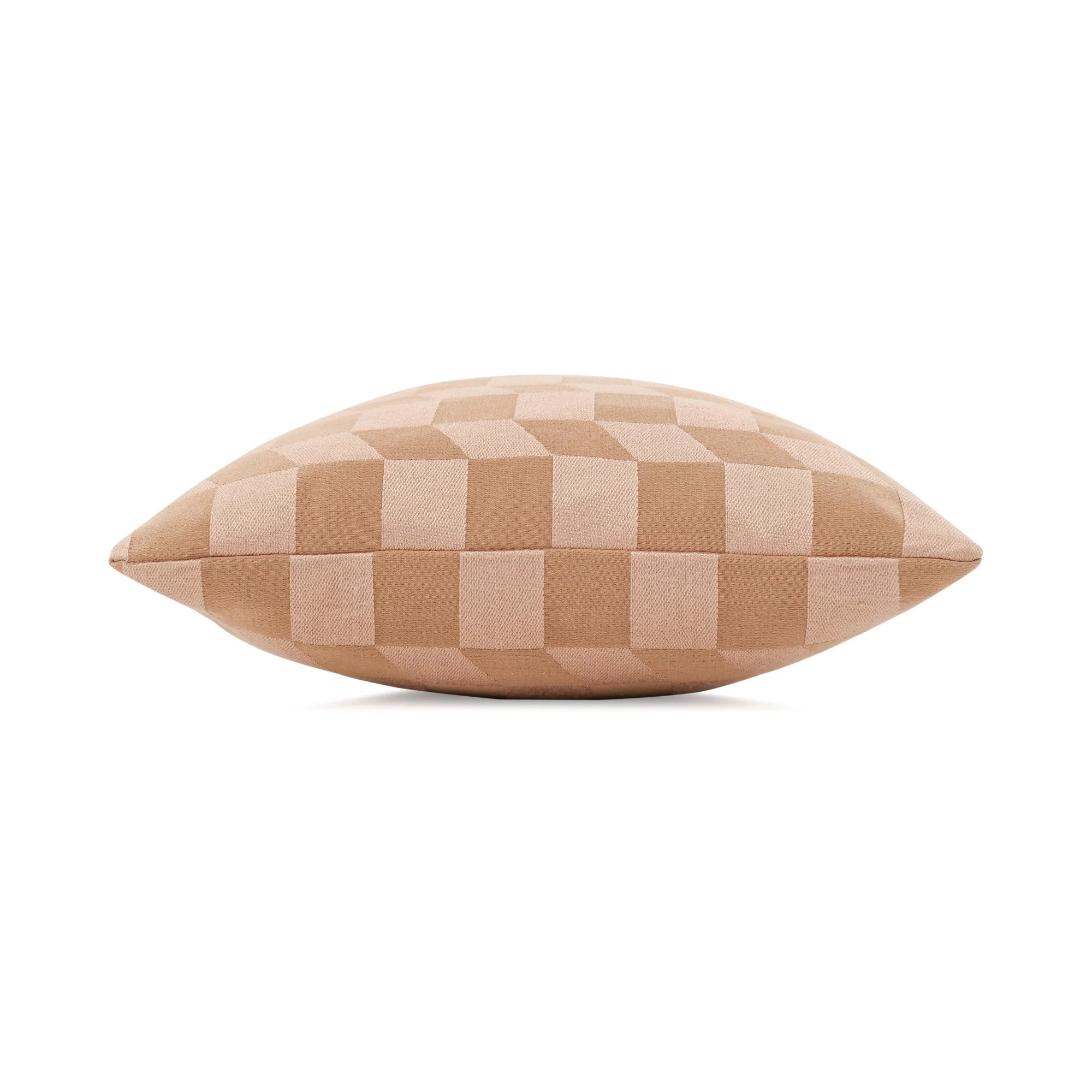 Kirkby Design Racer Pink Sand cushion, 60 × 30 cm, side view