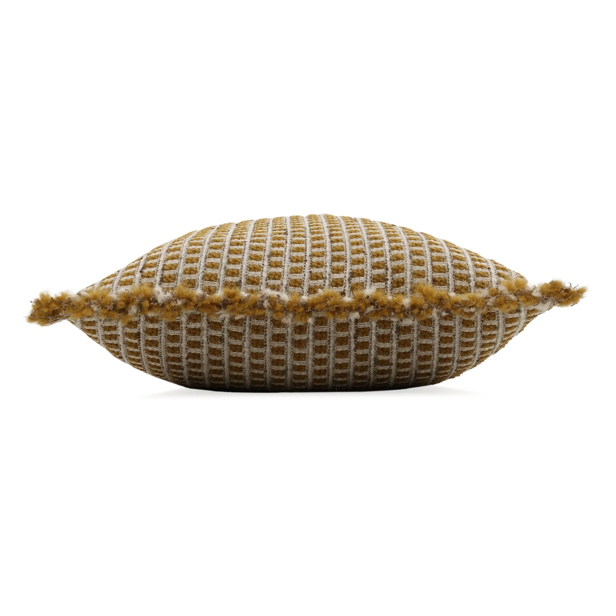 Villa Nova Gilman Ochre cushion, 60 × 40 cm, side view