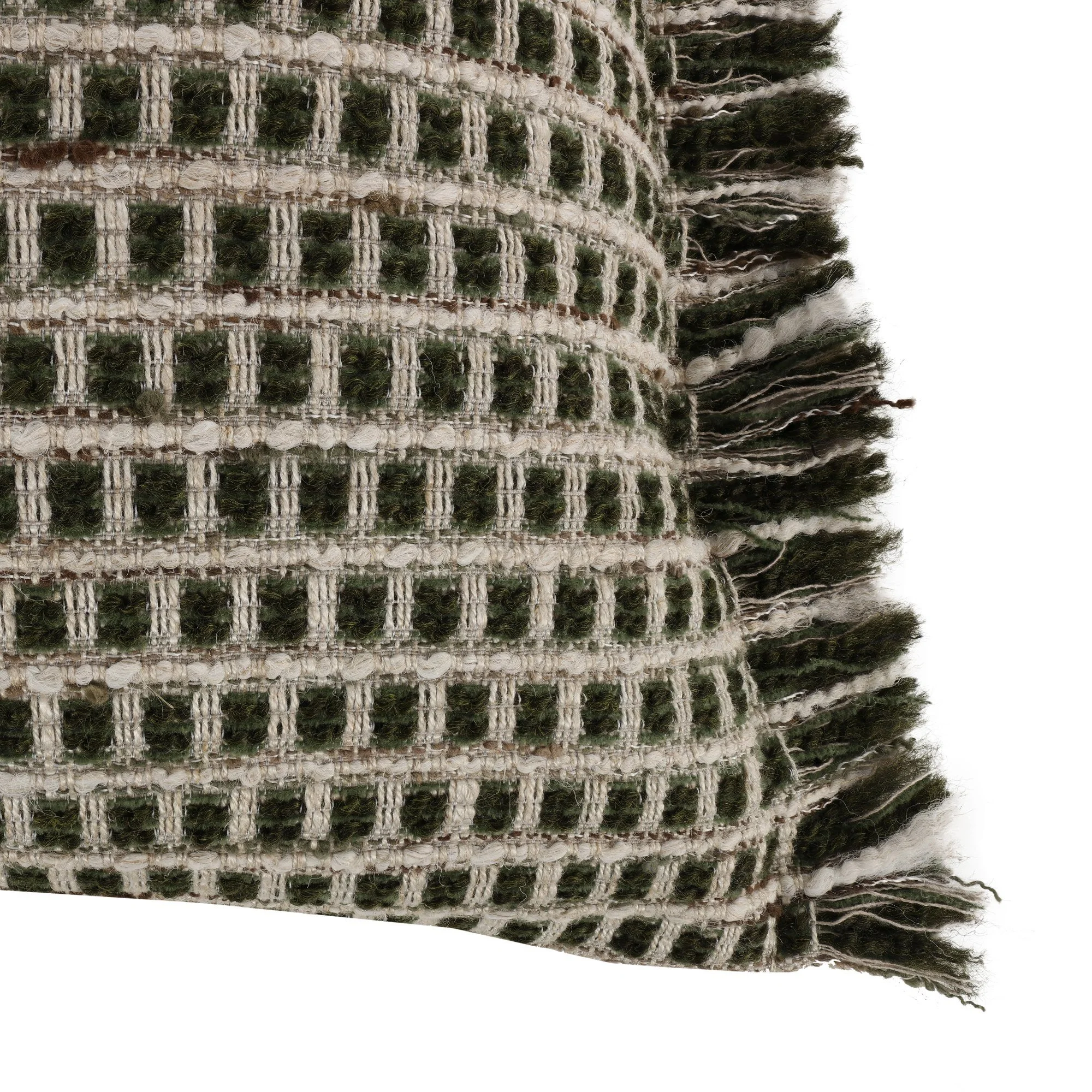 Villa Nova Gilman Kelp cushion, 60 × 40 cm, corner detail