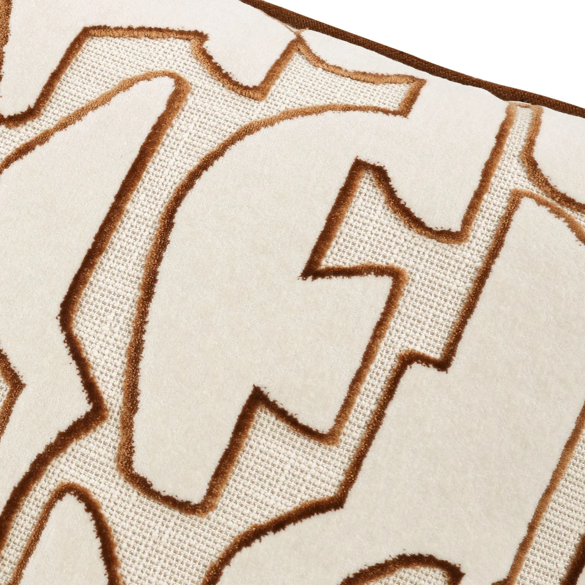 Villa Nova Serac Autumn cushion, 50 × 50 cm, close-up of the fabric