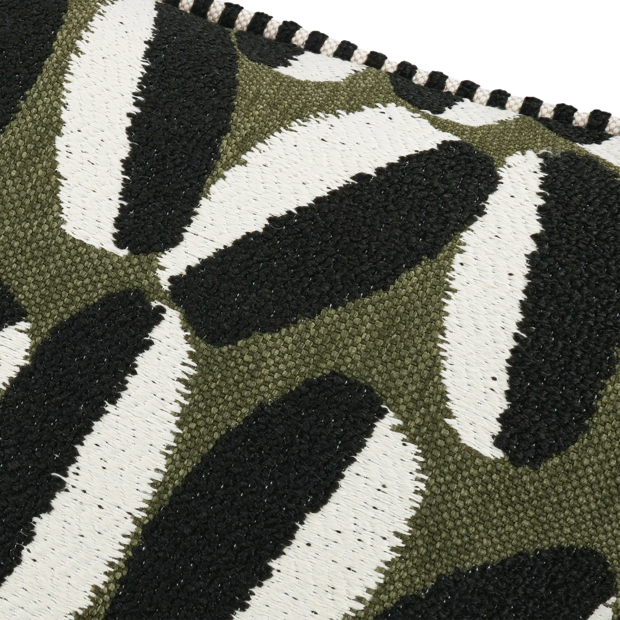 Black Edition Timor Outdoor Wakame cushion, 55 × 55 cm, close-up of the fabric
