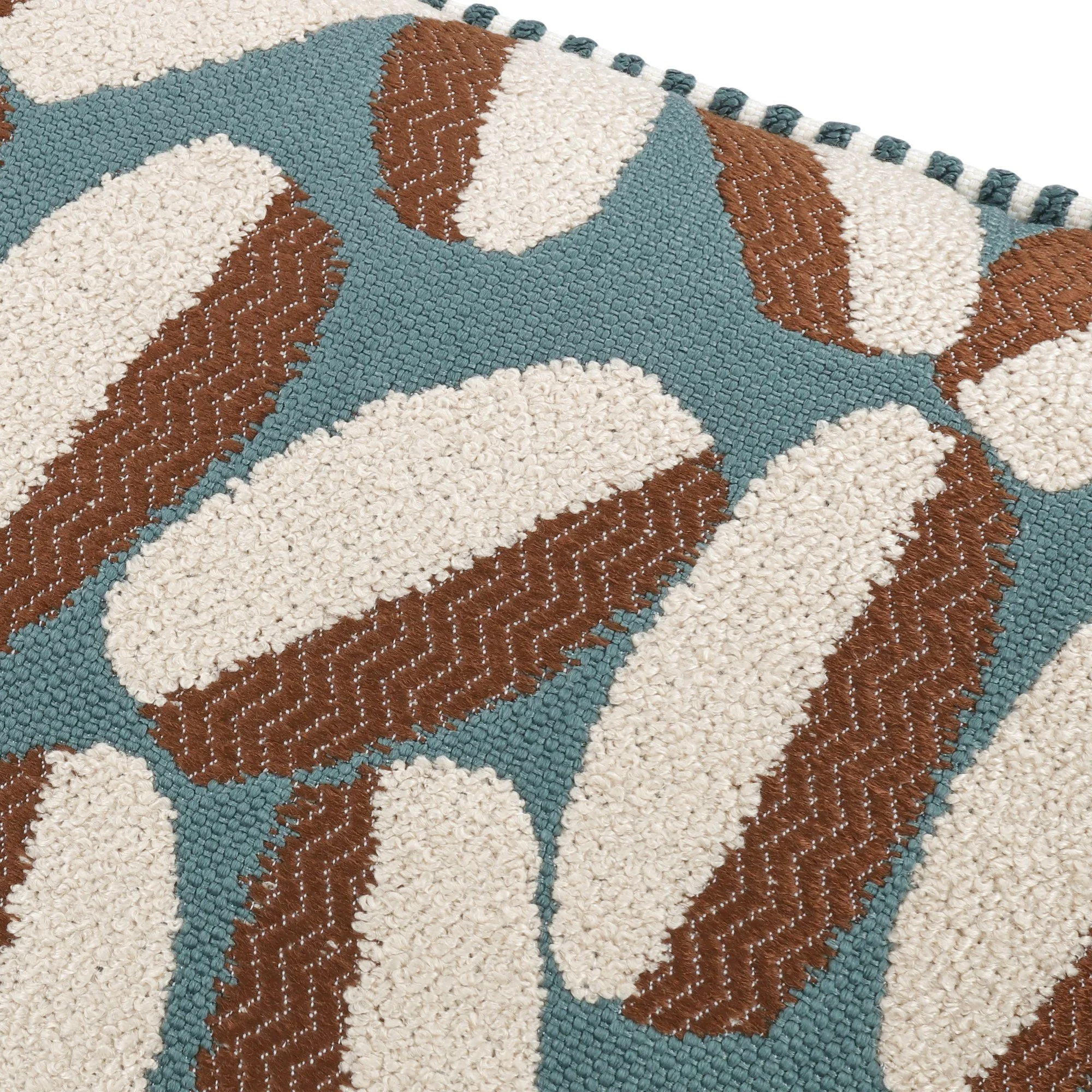 Black Edition Timor Outdoor Caspian cushion, 55 × 55 cm, close-up of the fabric