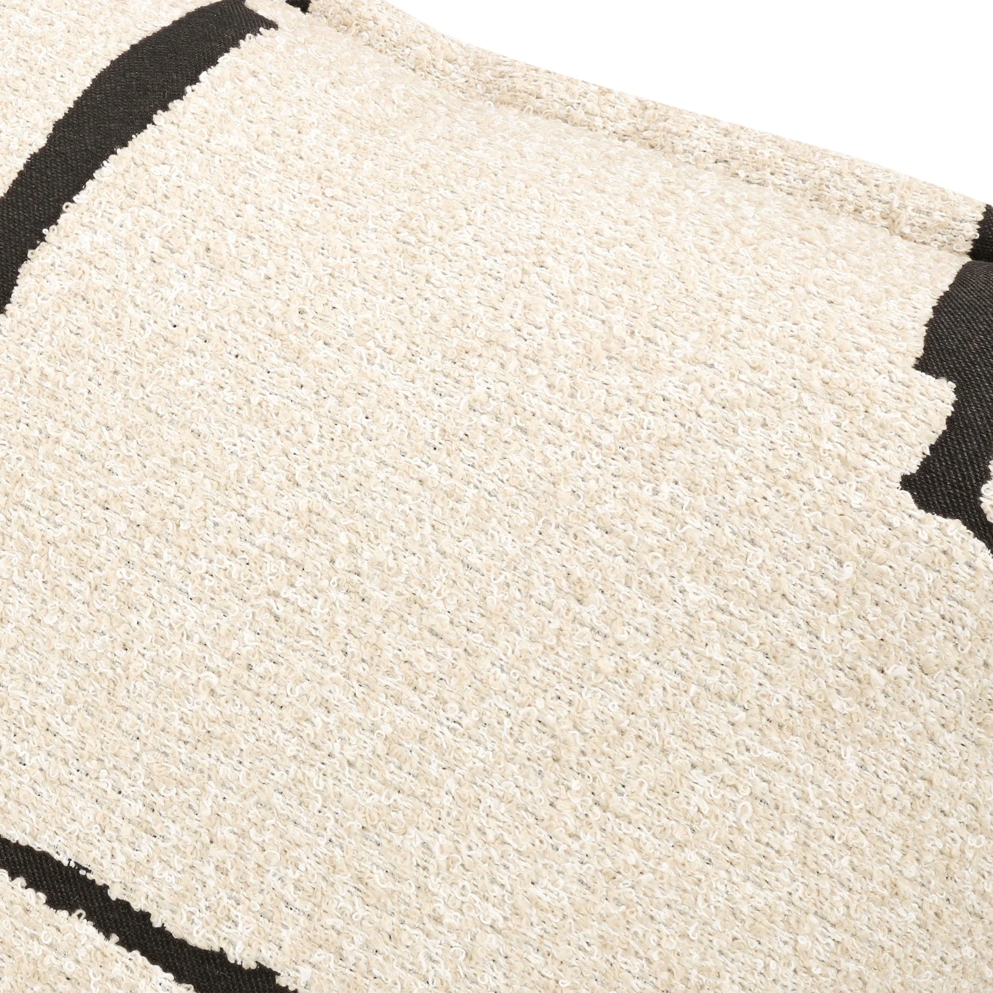 Black Edition Xandri Outdoor Avocet cushion, 55 × 55 cm, close-up of the fabric