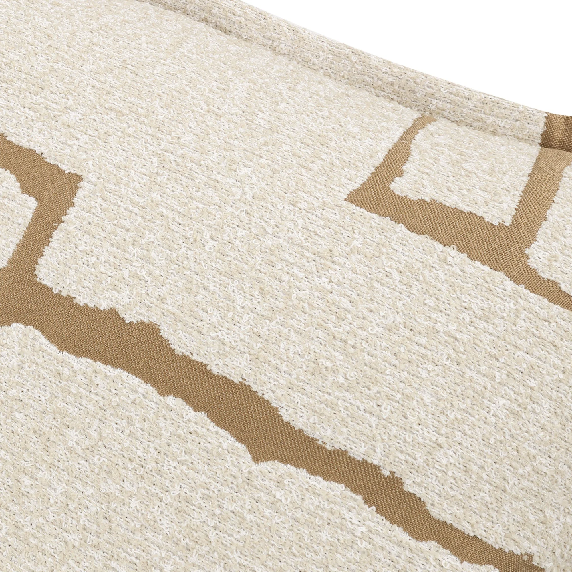 Black Edition Xandri Outdoor Anise cushion, 55 × 55 cm, close-up of the fabric