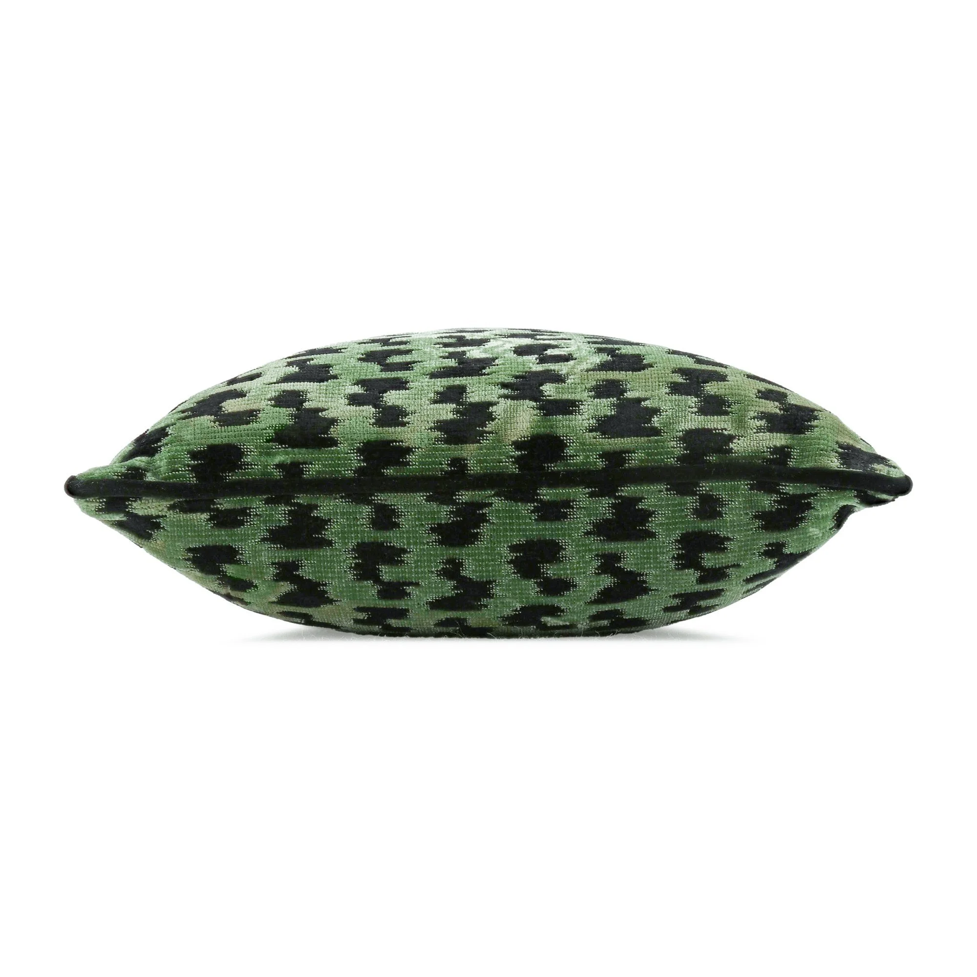 Black Edition Koba Malachite cushion, 60 × 40 cm, side view
