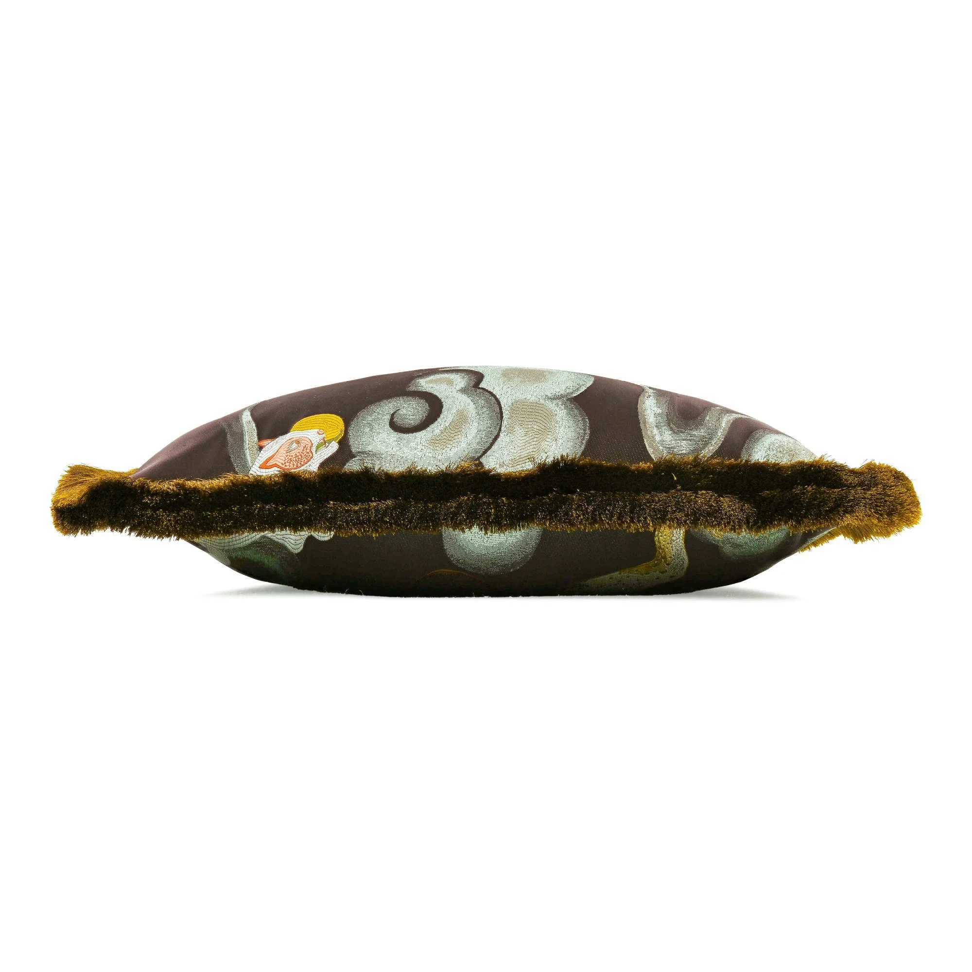 Black Edition Chimera Magma cushion, 55 × 55 cm, side view