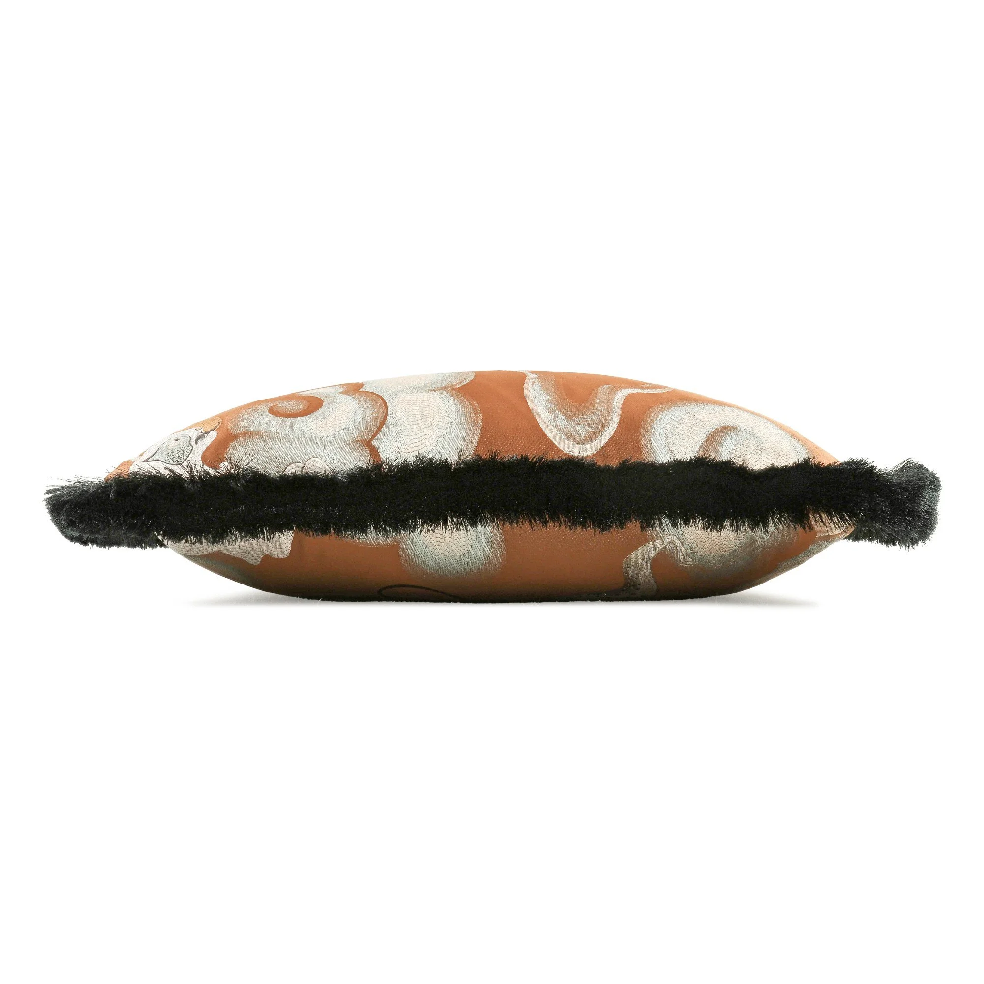 Black Edition Chimera Copper cushion, 55 × 55 cm, side view