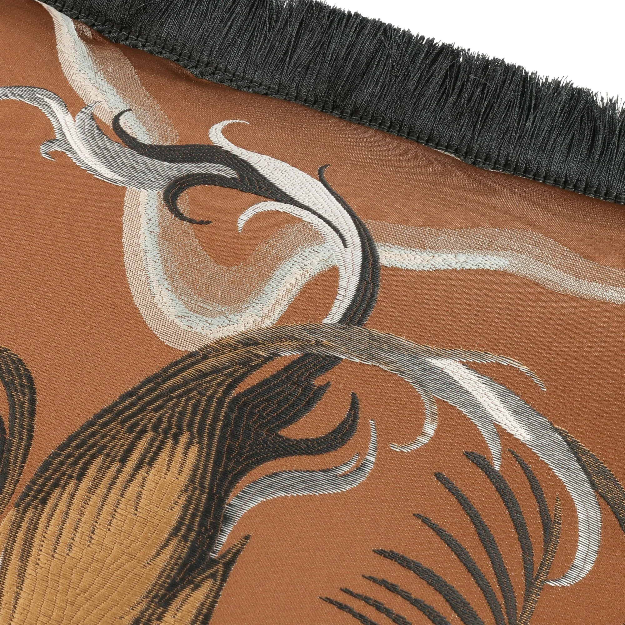 Black Edition Chimera Copper cushion, 55 × 55 cm, close-up of the fabric