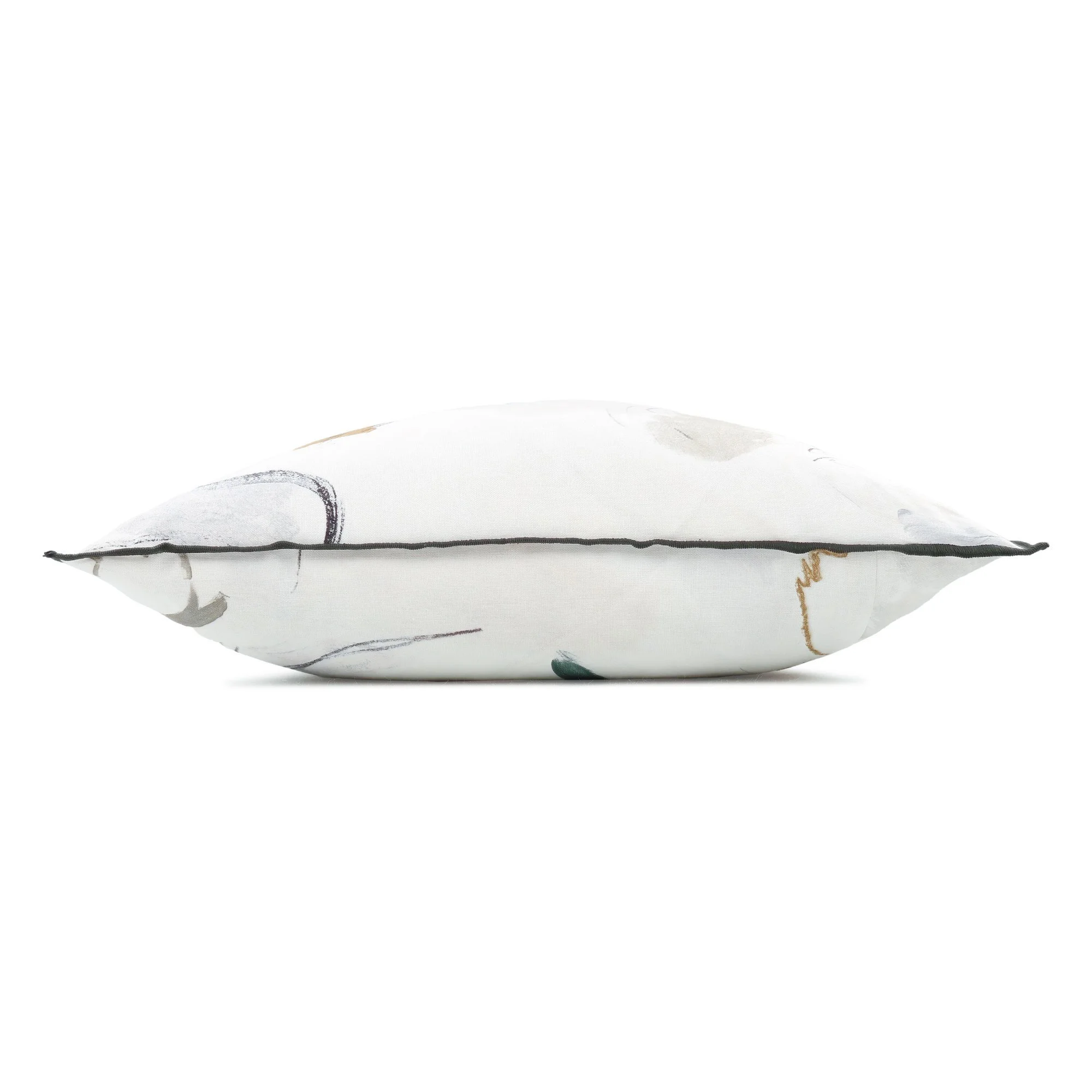 Black Edition Pigment Ashlar cushion, 55 × 55 cm, side view