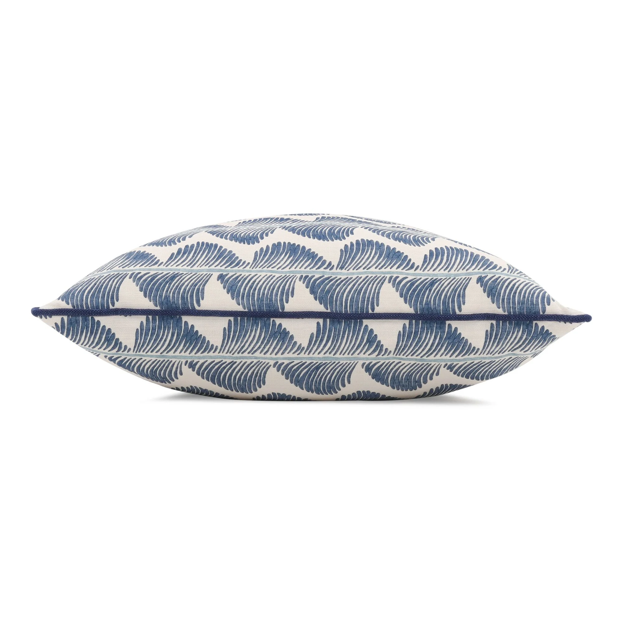 Romo Aubin Buxton Blue cushion, 50 × 50 cm, side view