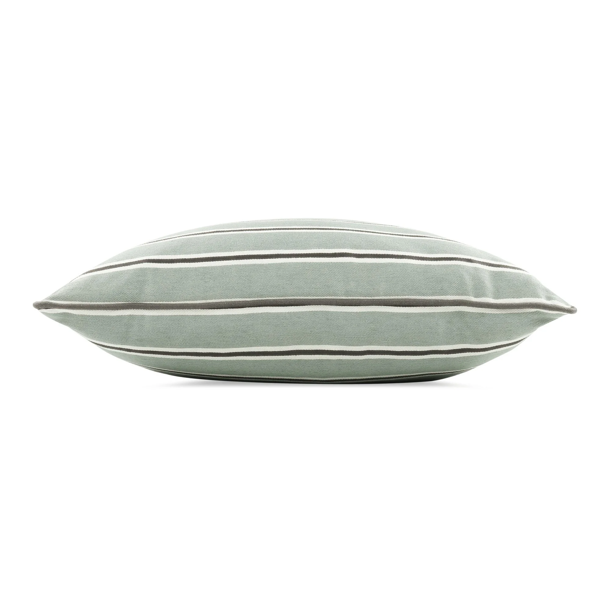 Romo Tiva Silver Blue cushion, 50 × 50 cm, side view