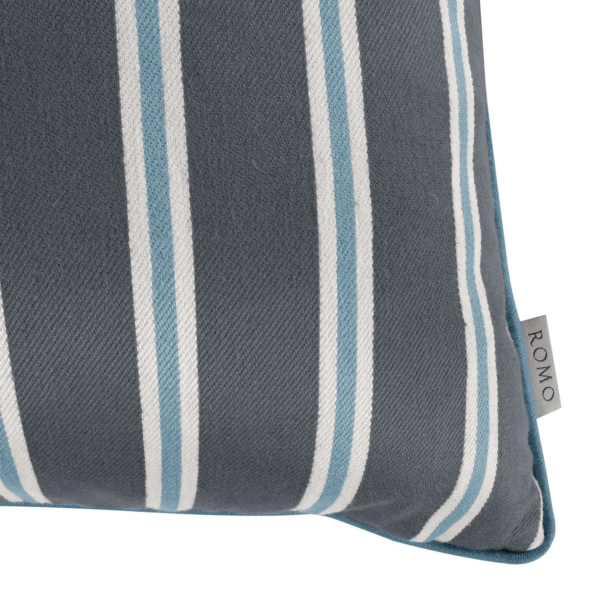 Romo Tiva Twilight cushion, 50 × 50 cm, corner detail