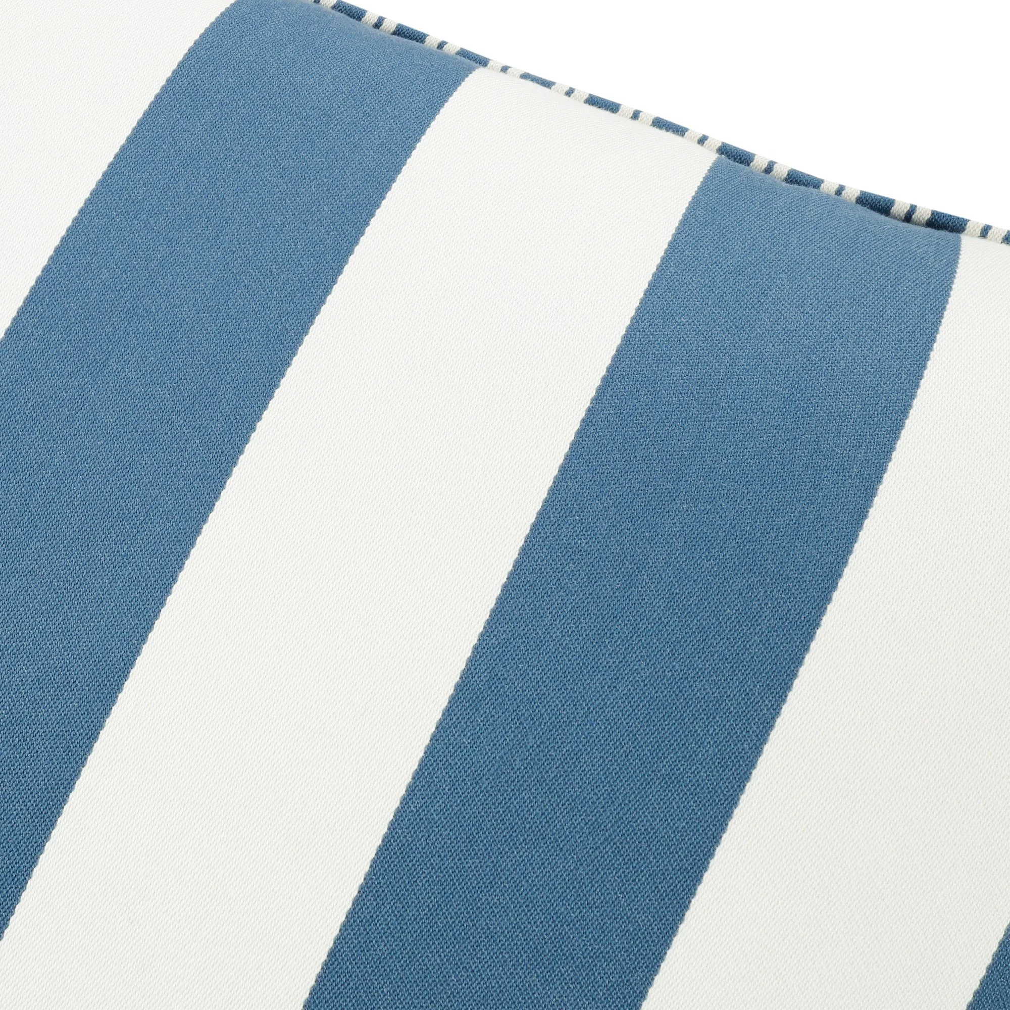 Romo Aron Buxton Blue cushion, 50 × 50 cm, close-up of the fabric