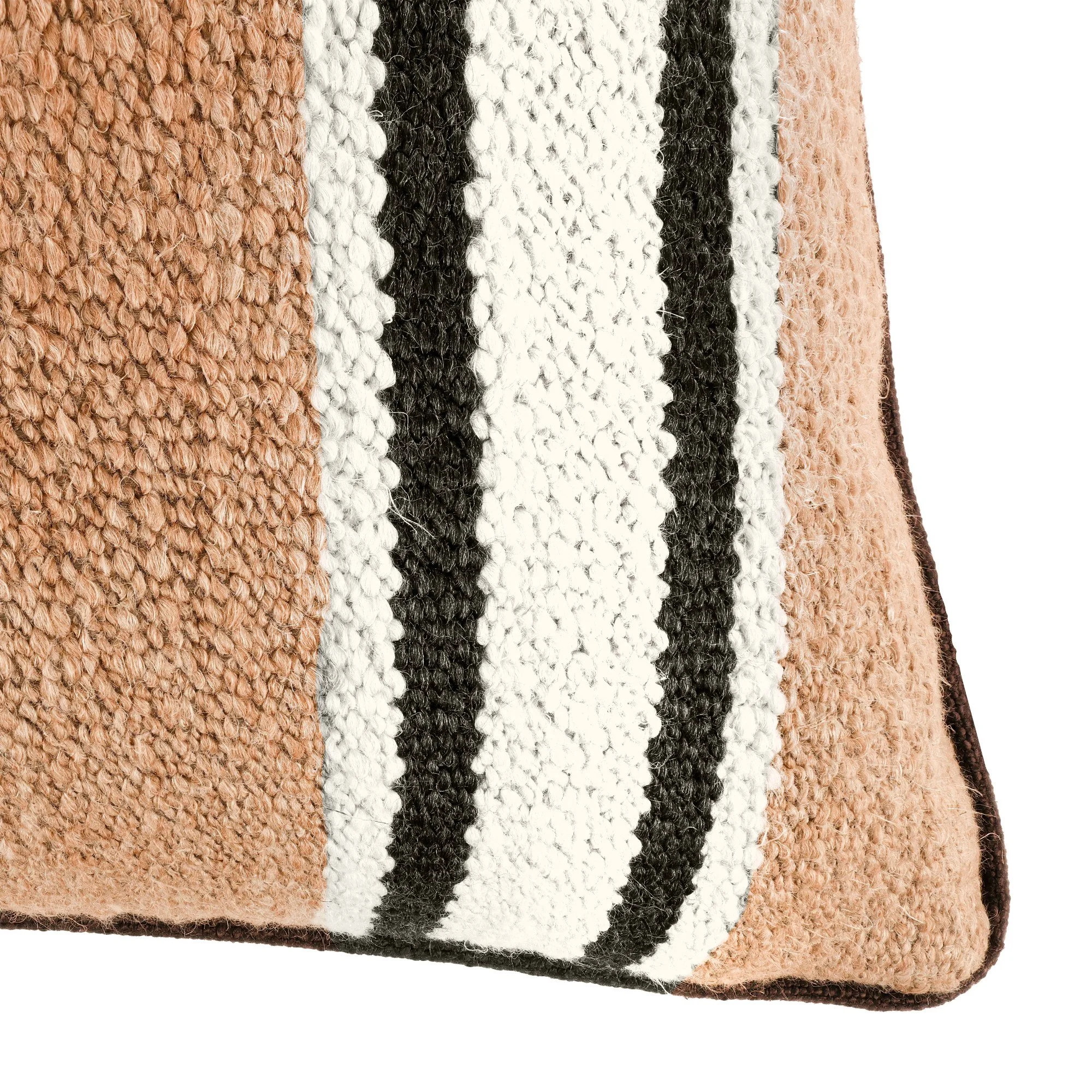 Romo Omba Cinnamon cushion, 60 × 40 cm, corner detail