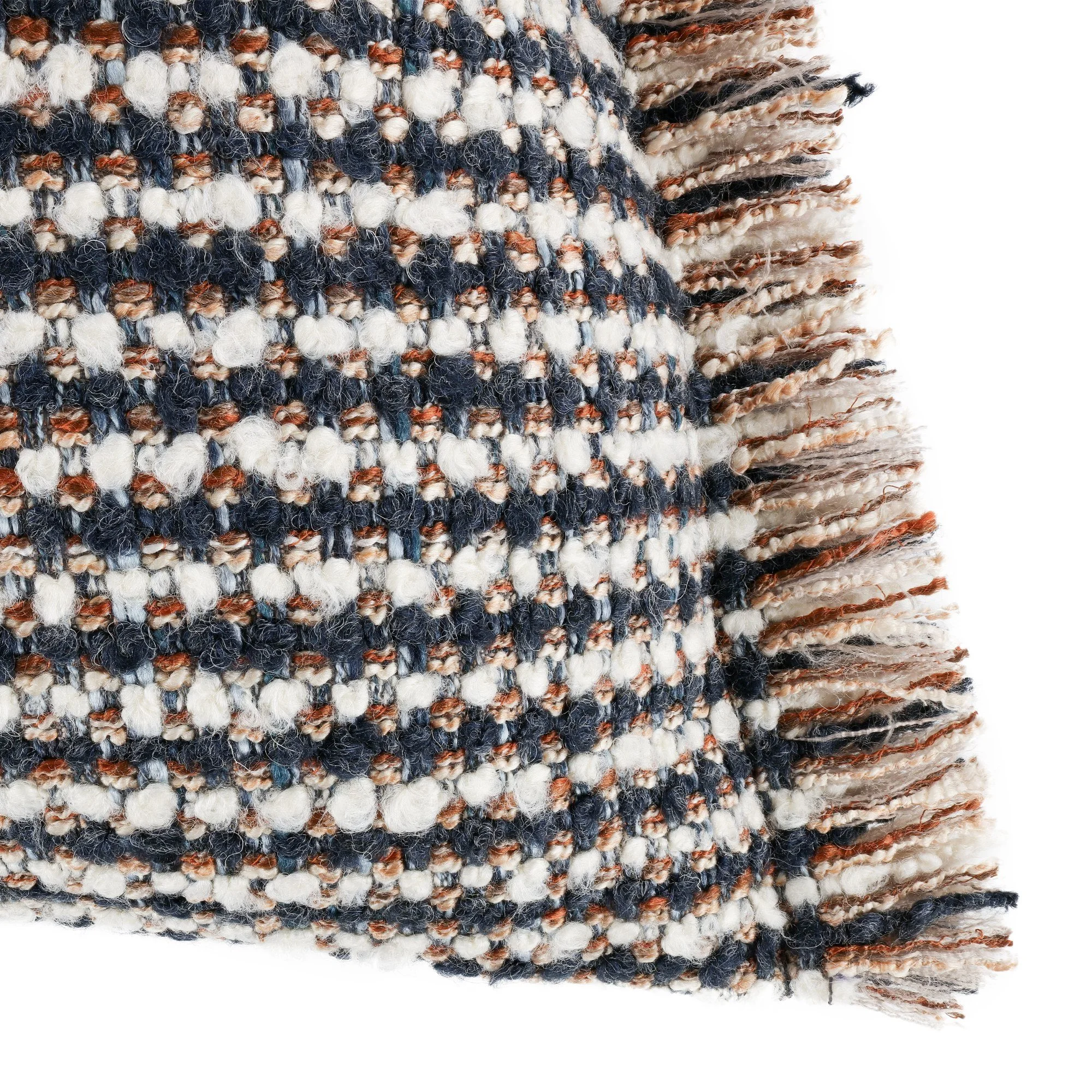 Romo Koa Navy cushion, 55 × 55 cm, corner detail