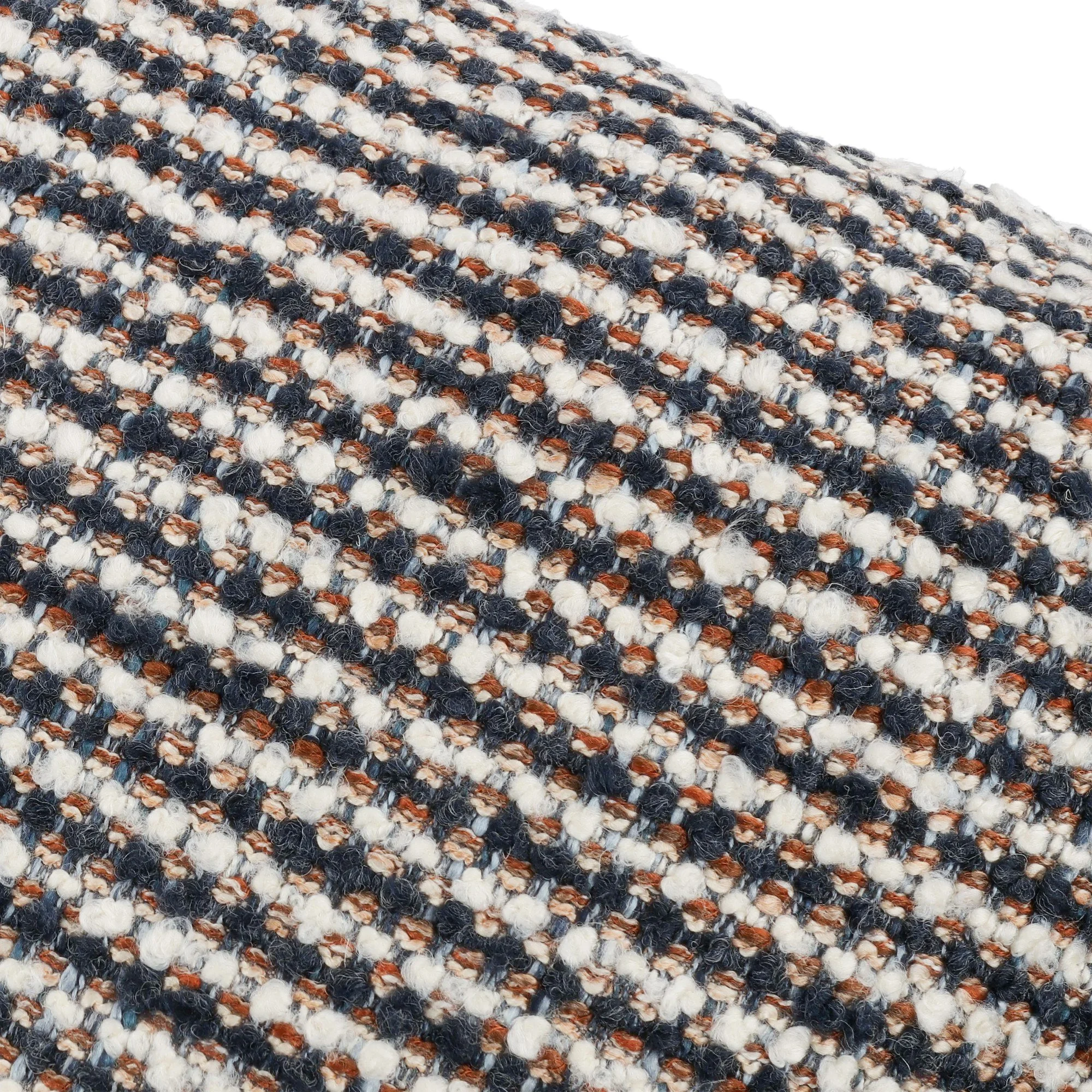 Romo Koa Navy cushion, 55 × 55 cm, close-up of the fabric