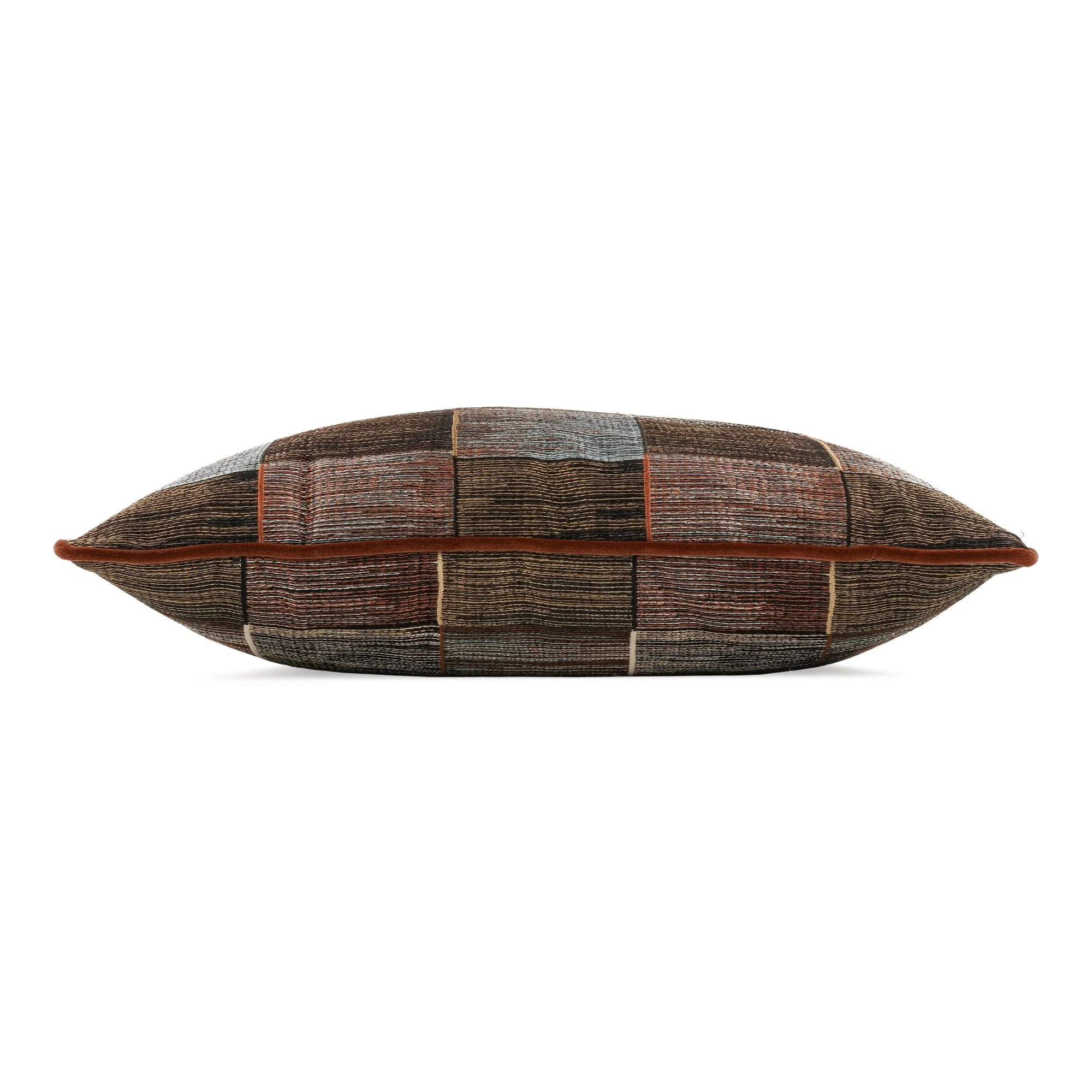 Romo Sekani Chocolate cushion, 55 × 55 cm, side view