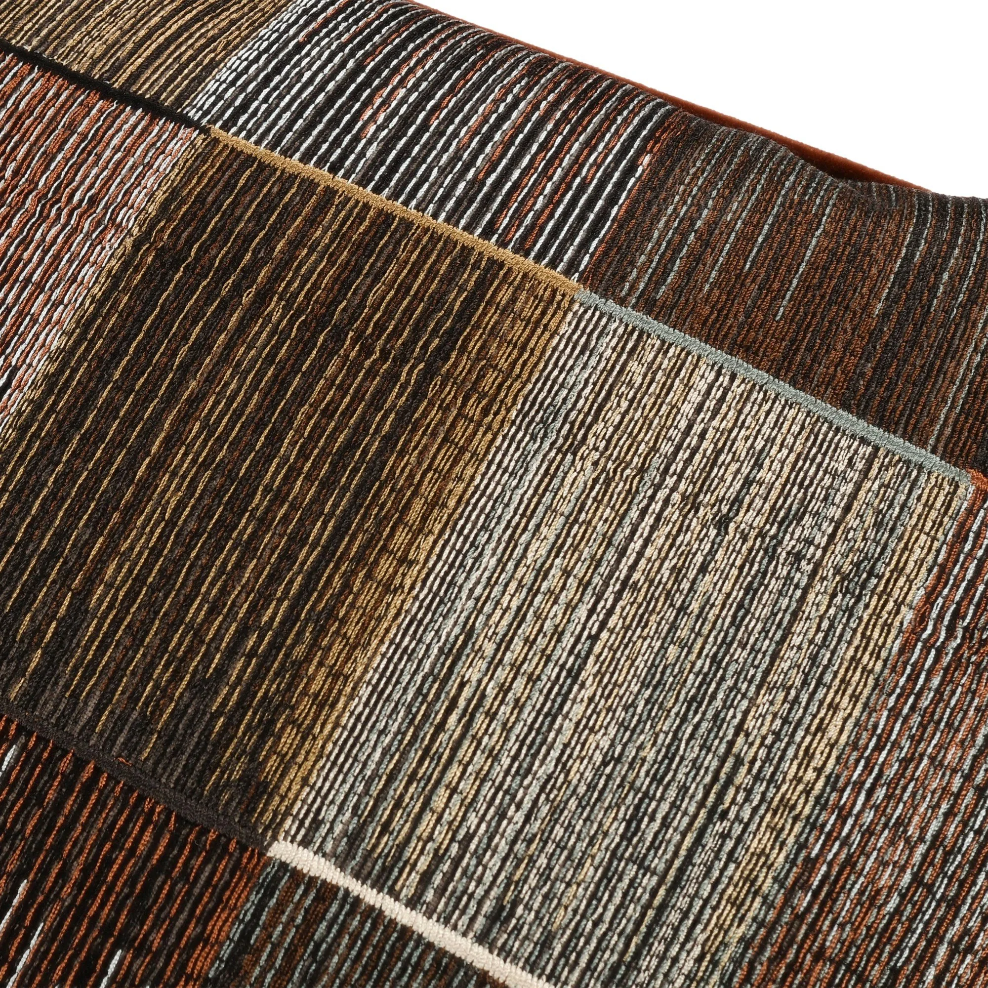 Romo Sekani Chocolate cushion, 55 × 55 cm, close-up of the fabric
