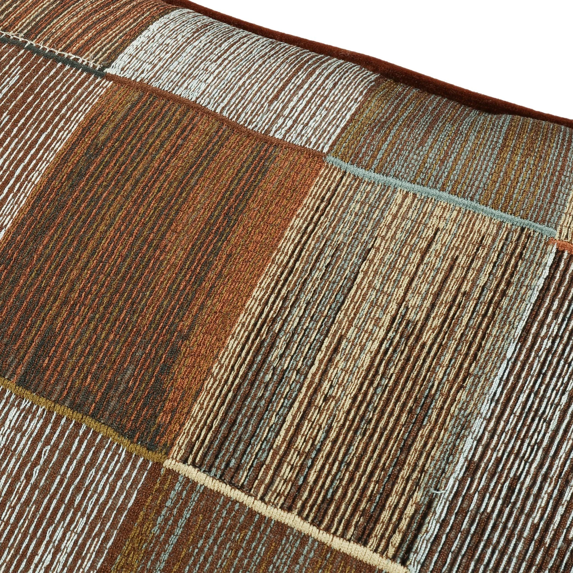 Romo Sekani Cinnamon cushion, 55 × 55 cm, close-up of the fabric