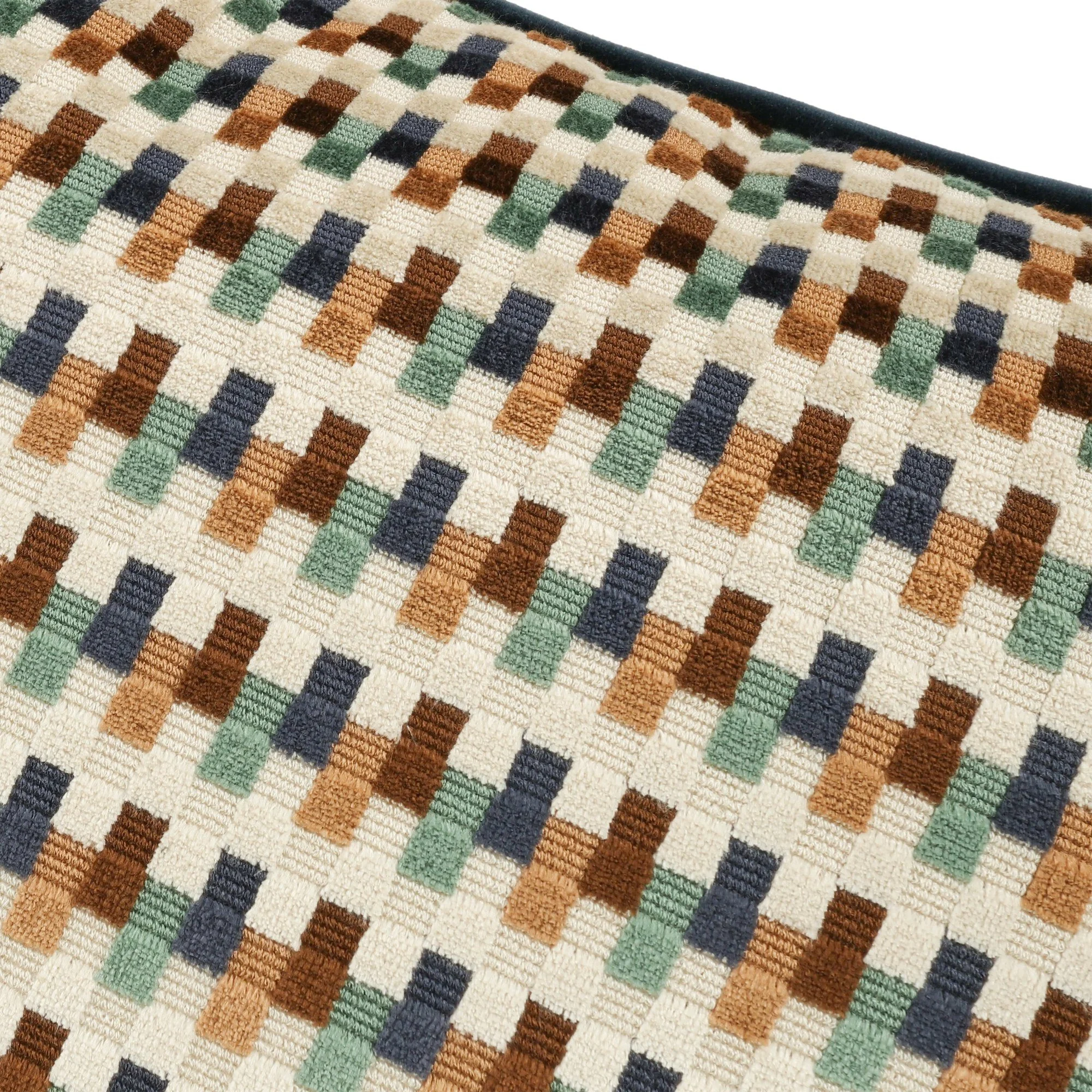 Romo Javi Cacao cushion, 60 × 40 cm, close-up of the fabric