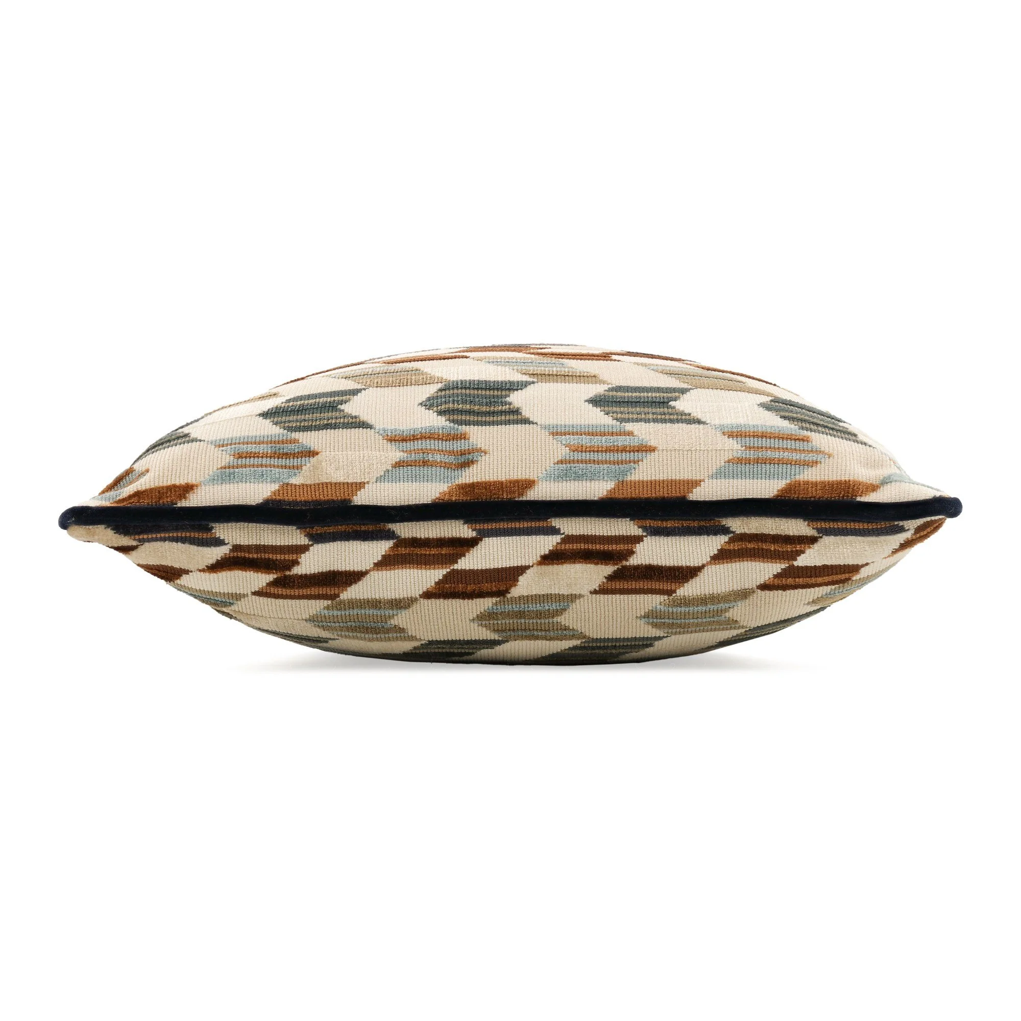 Romo Tabora Cacao cushion, 60 × 40 cm, side view