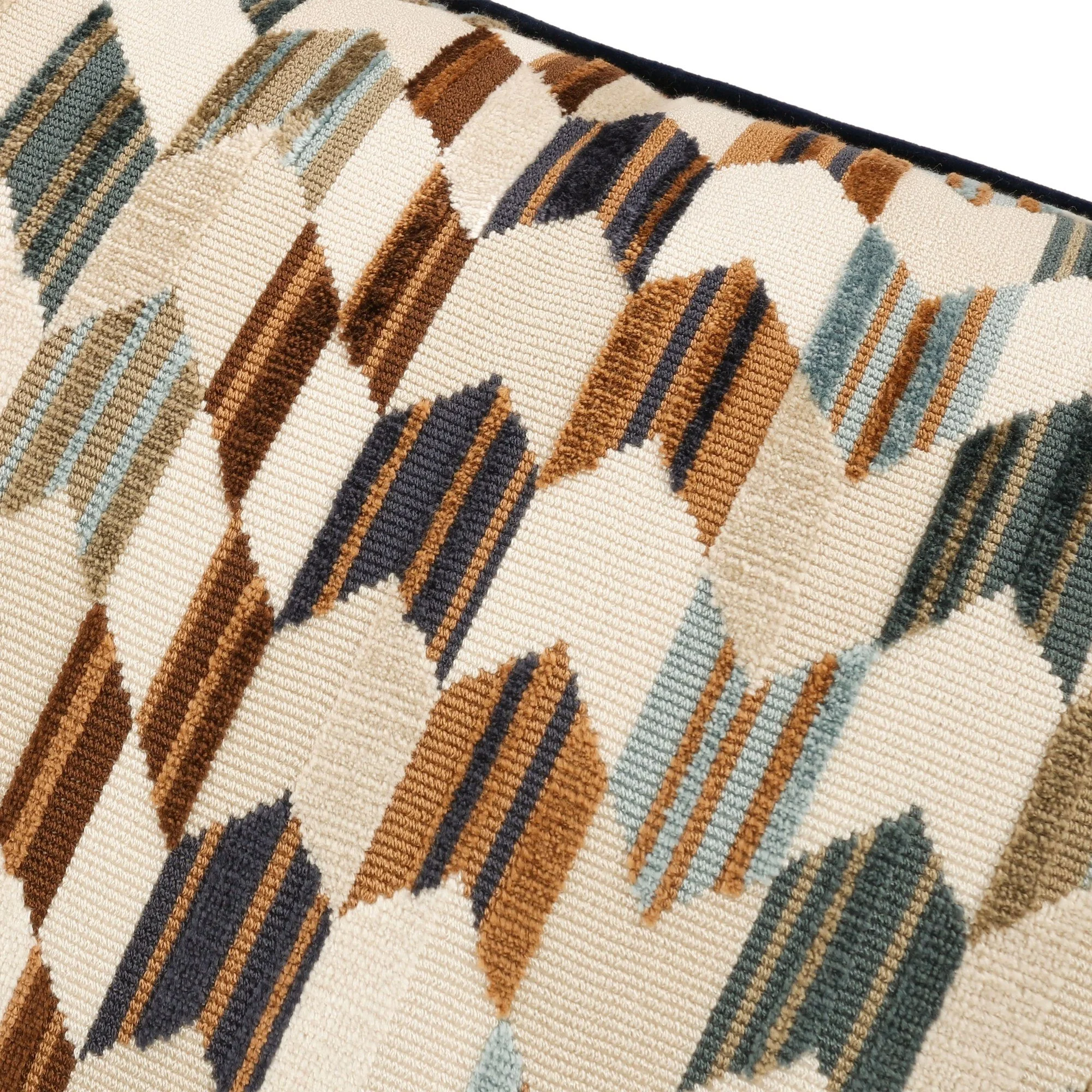 Romo Tabora Cacao cushion, 60 × 40 cm, close-up of the fabric