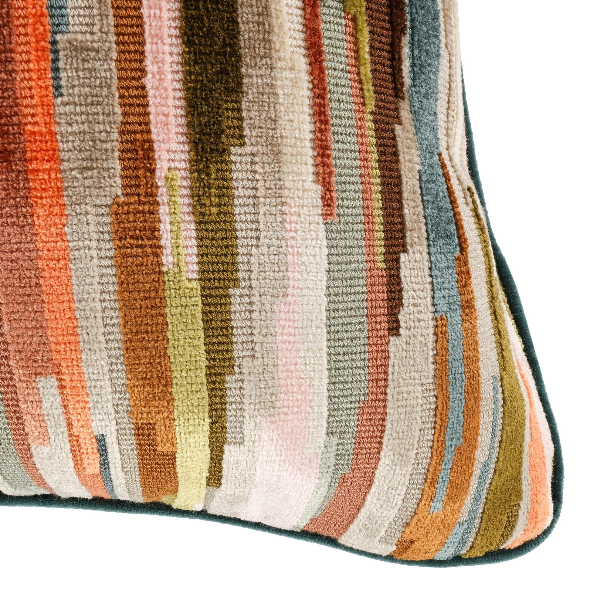 Romo Benito Mandarin cushion, 50 × 50 cm, corner detail