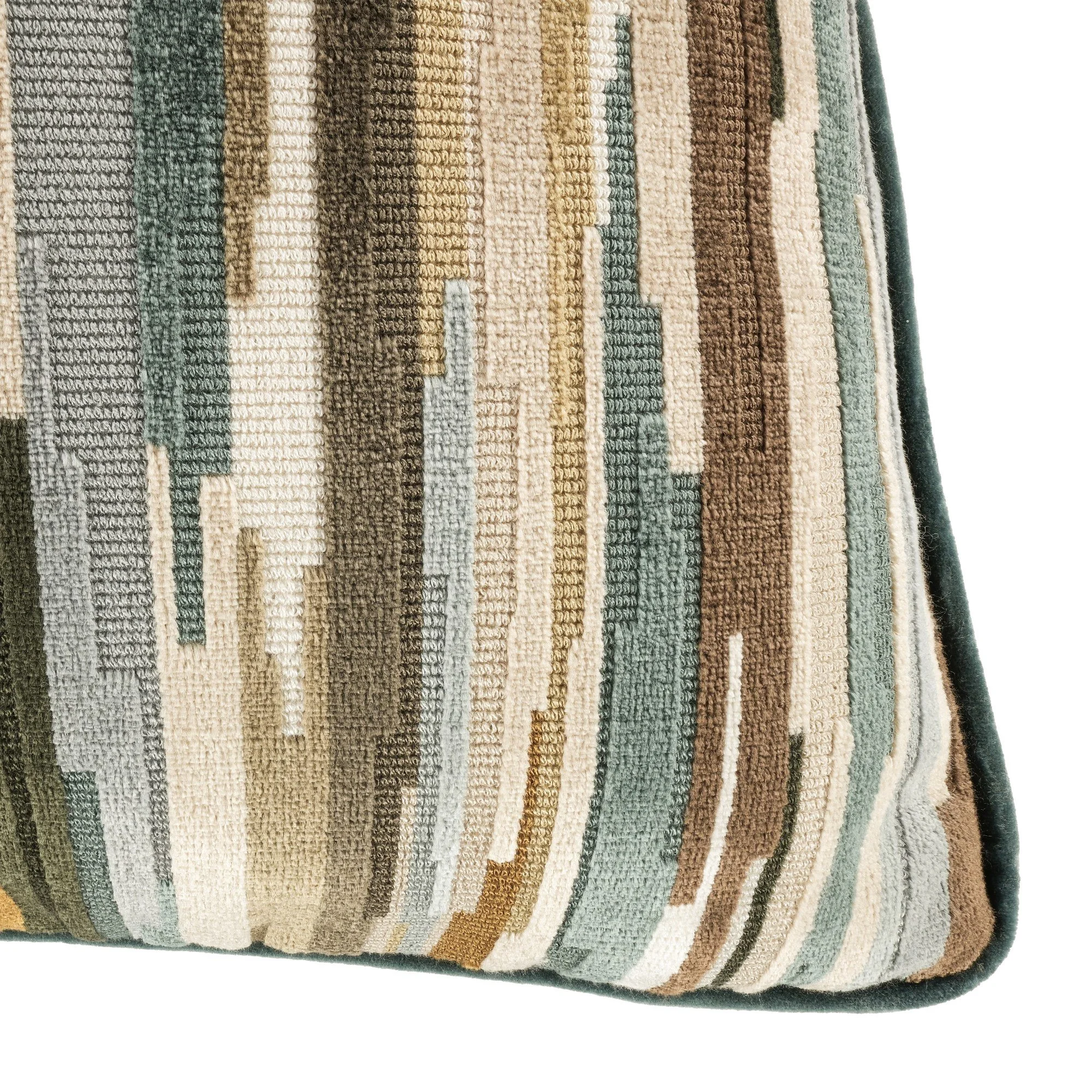 Romo Benito Tamarind cushion, 50 × 50 cm, corner detail