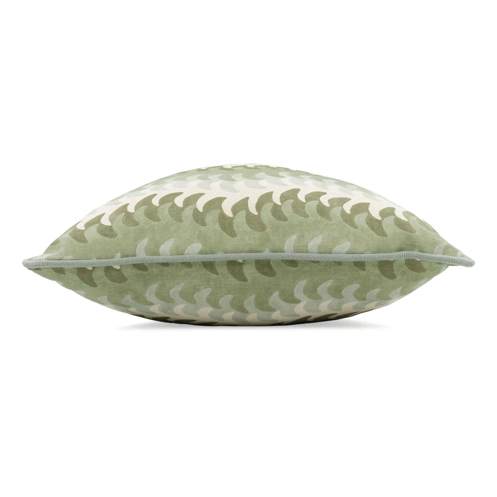 Romo Eshi Watermint cushion, 60 × 40 cm, side view