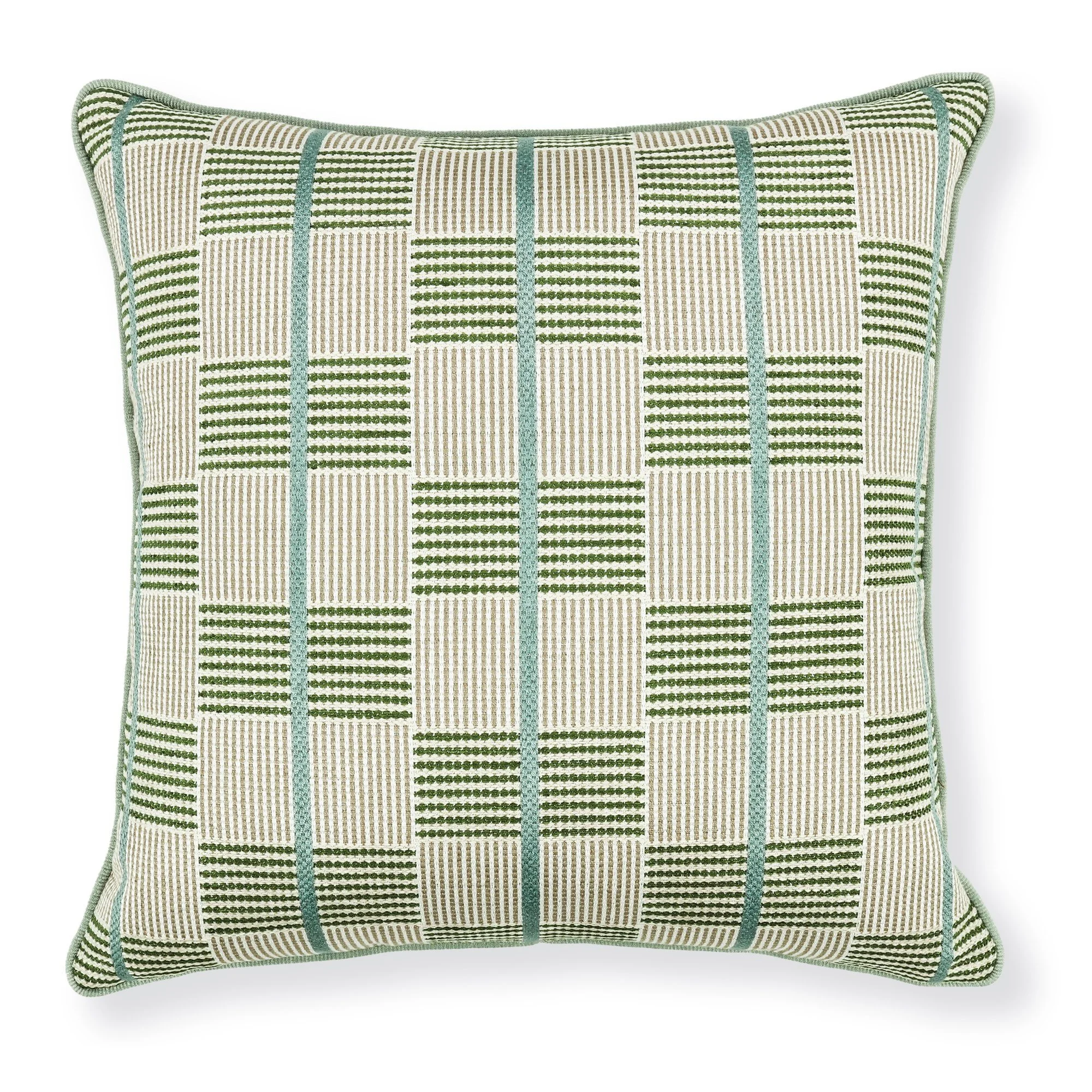 Romo Elmore Thyme cushion, 55 × 55 cm, front view