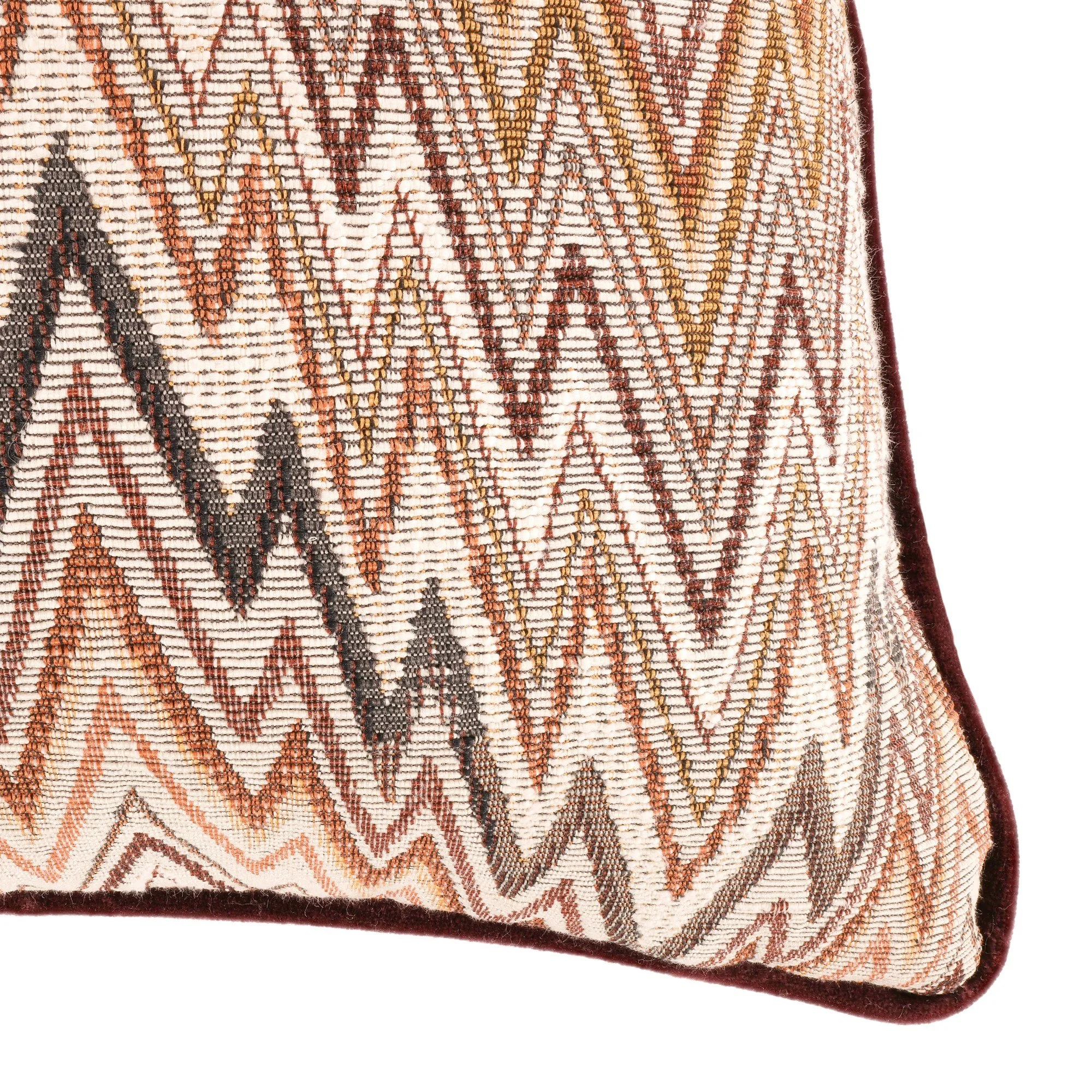 Romo Izara Cajun cushion, 55 × 55 cm, corner detail