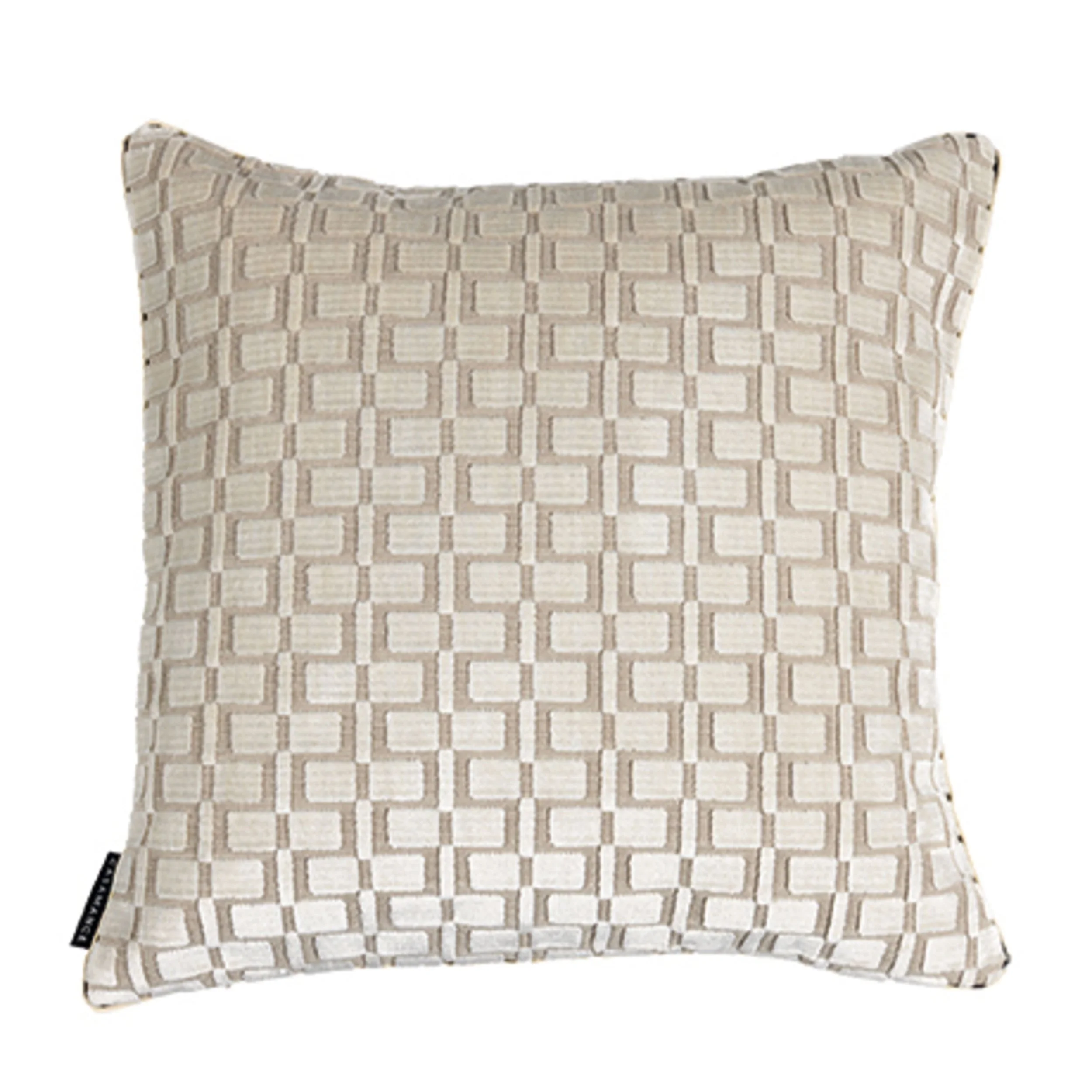 Art Deco-inspired velvet jacquard Analogie ivory