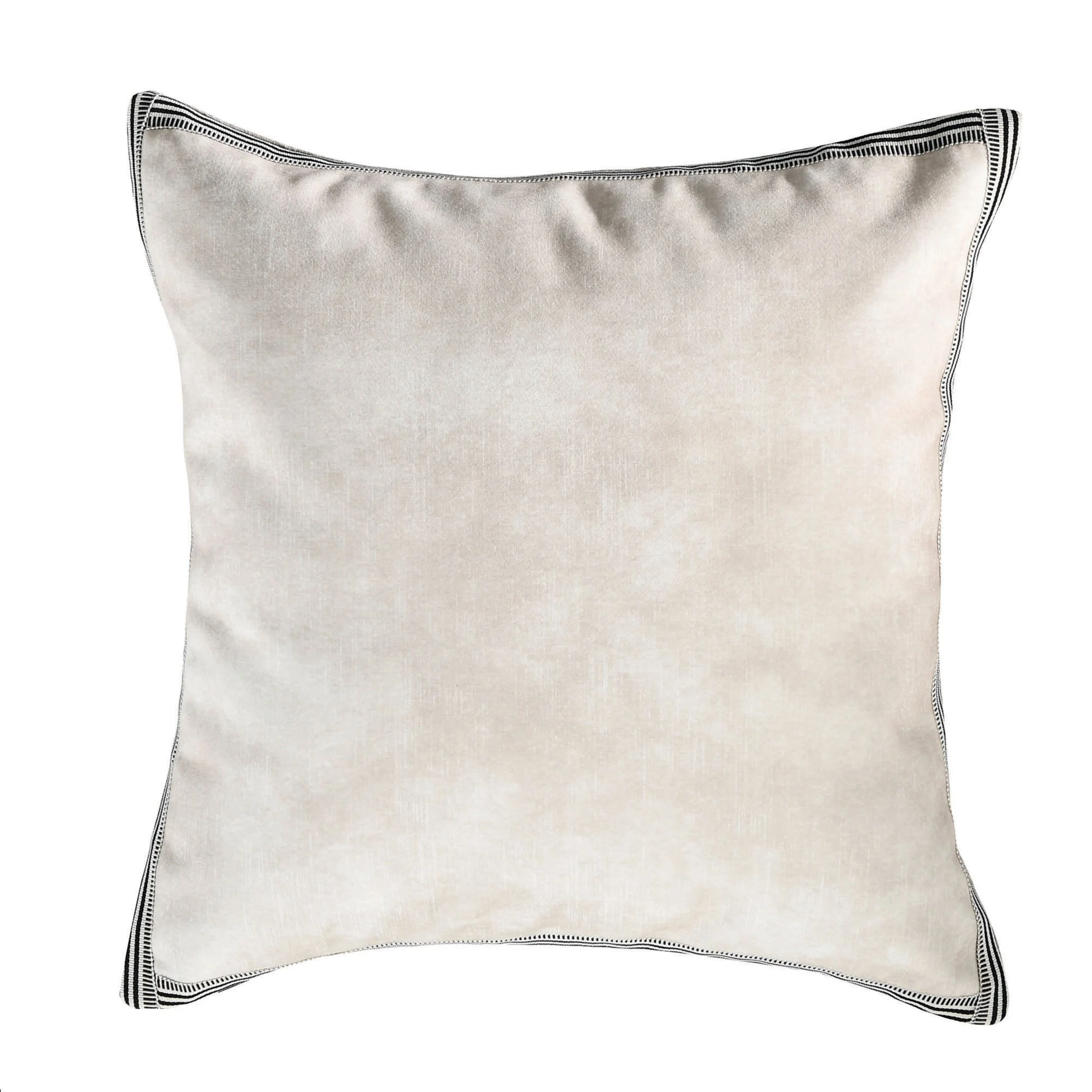 Maison Casamance Manade Nacre velvet cushion, 65 × 65 cm square, front view