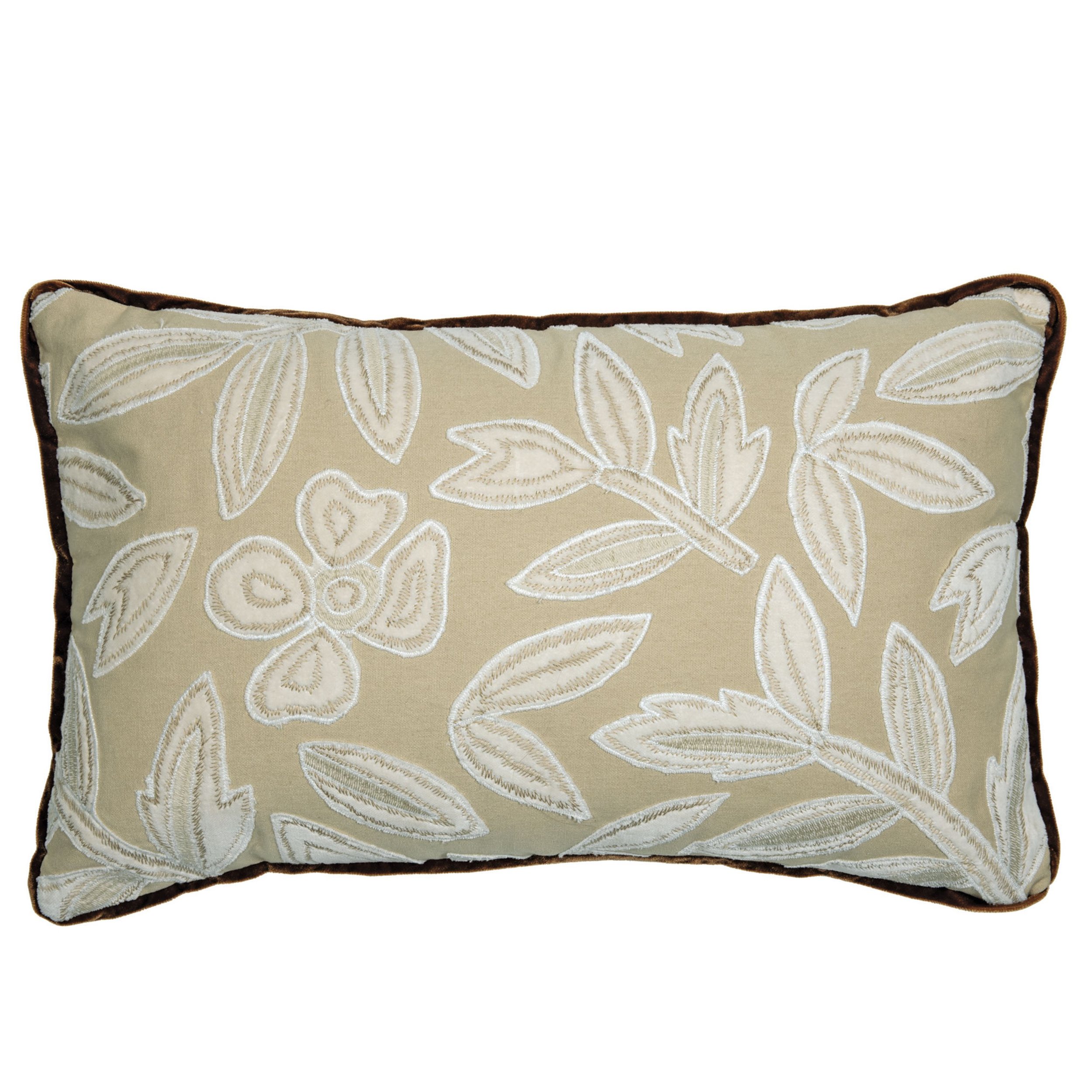 Casamance Forget Me Not cushion in Beige