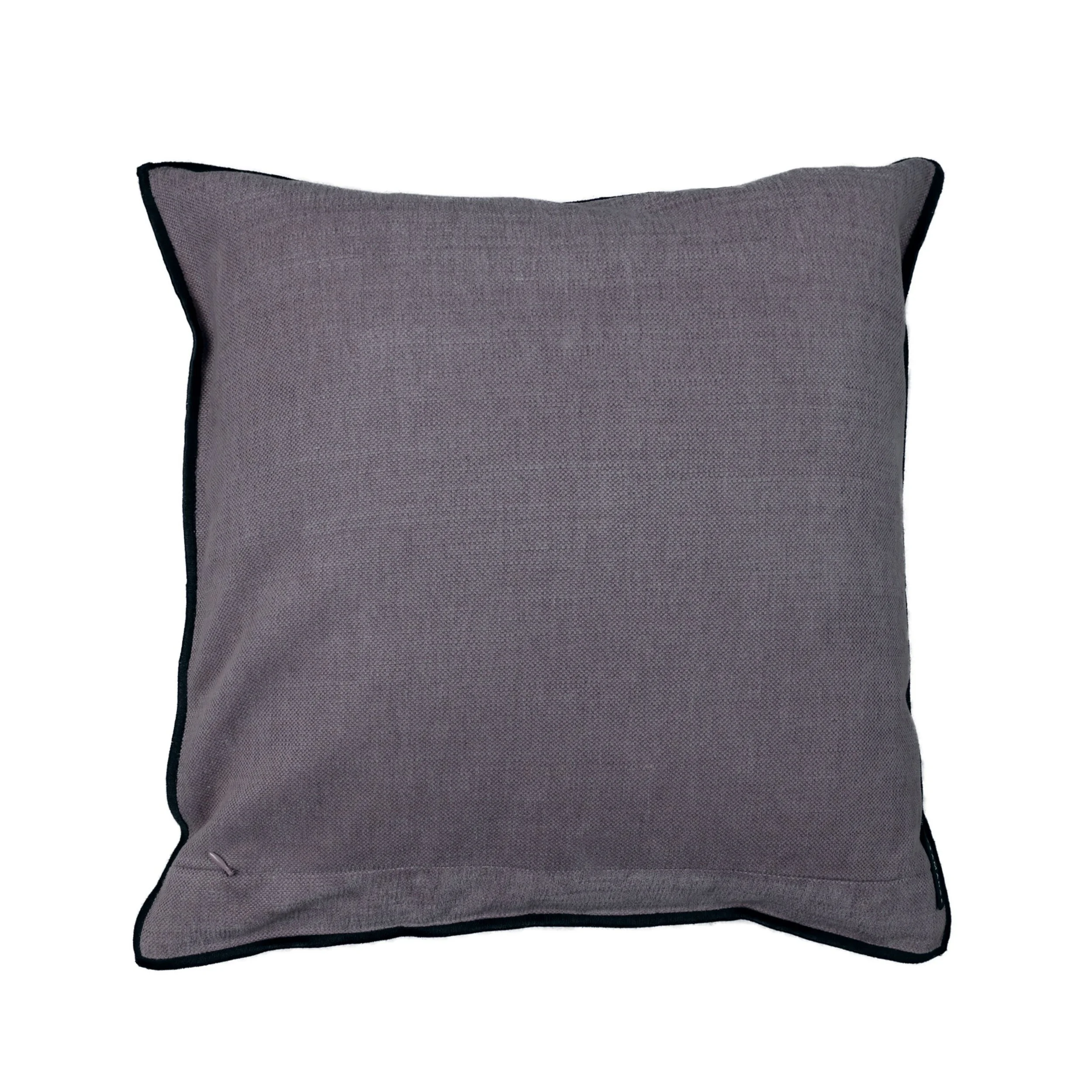 Reverse of the Maison Casamance Paris Texas Glycine cushion, plain linen cotton in the same colour