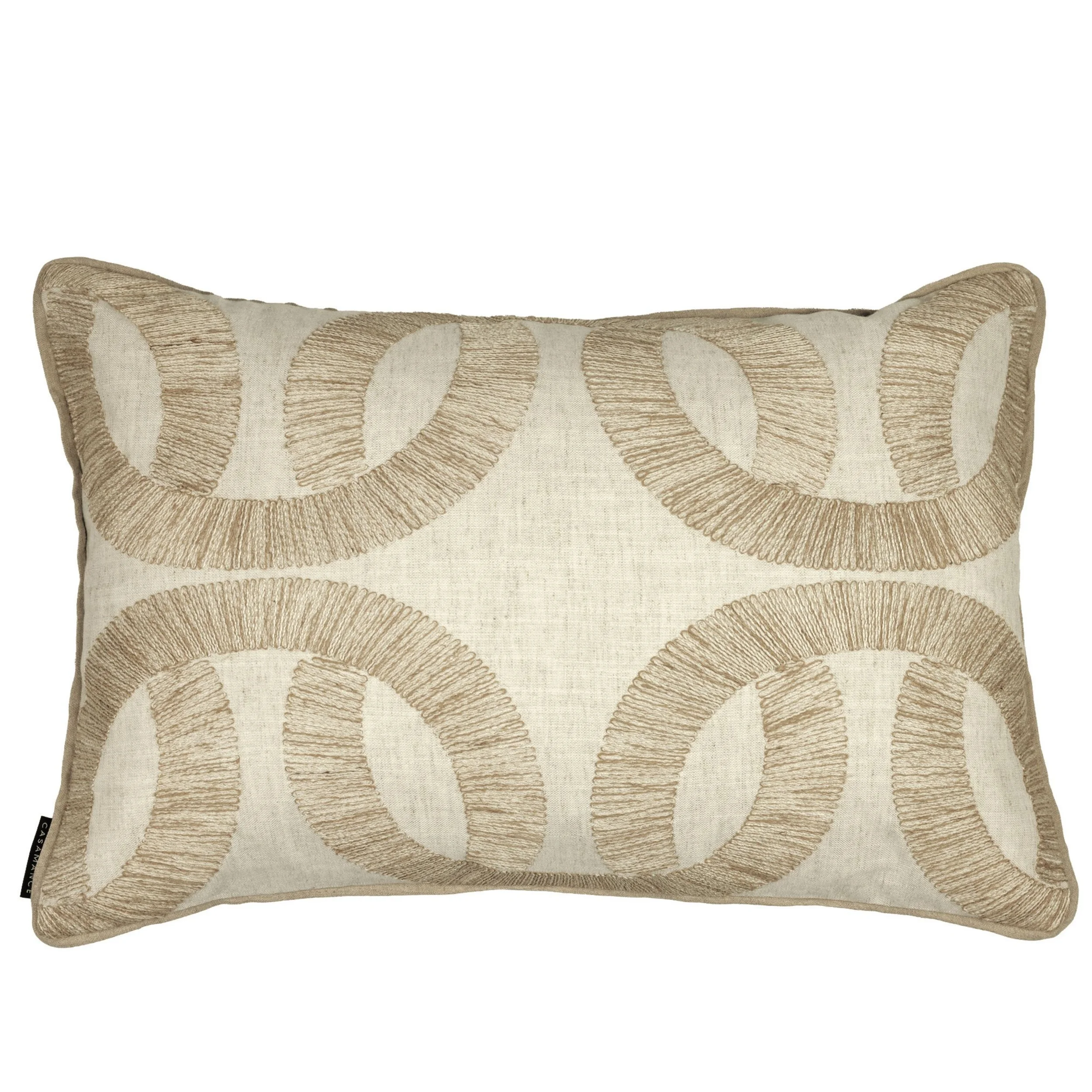 Casamance Sur Un Fil cushion in Natural