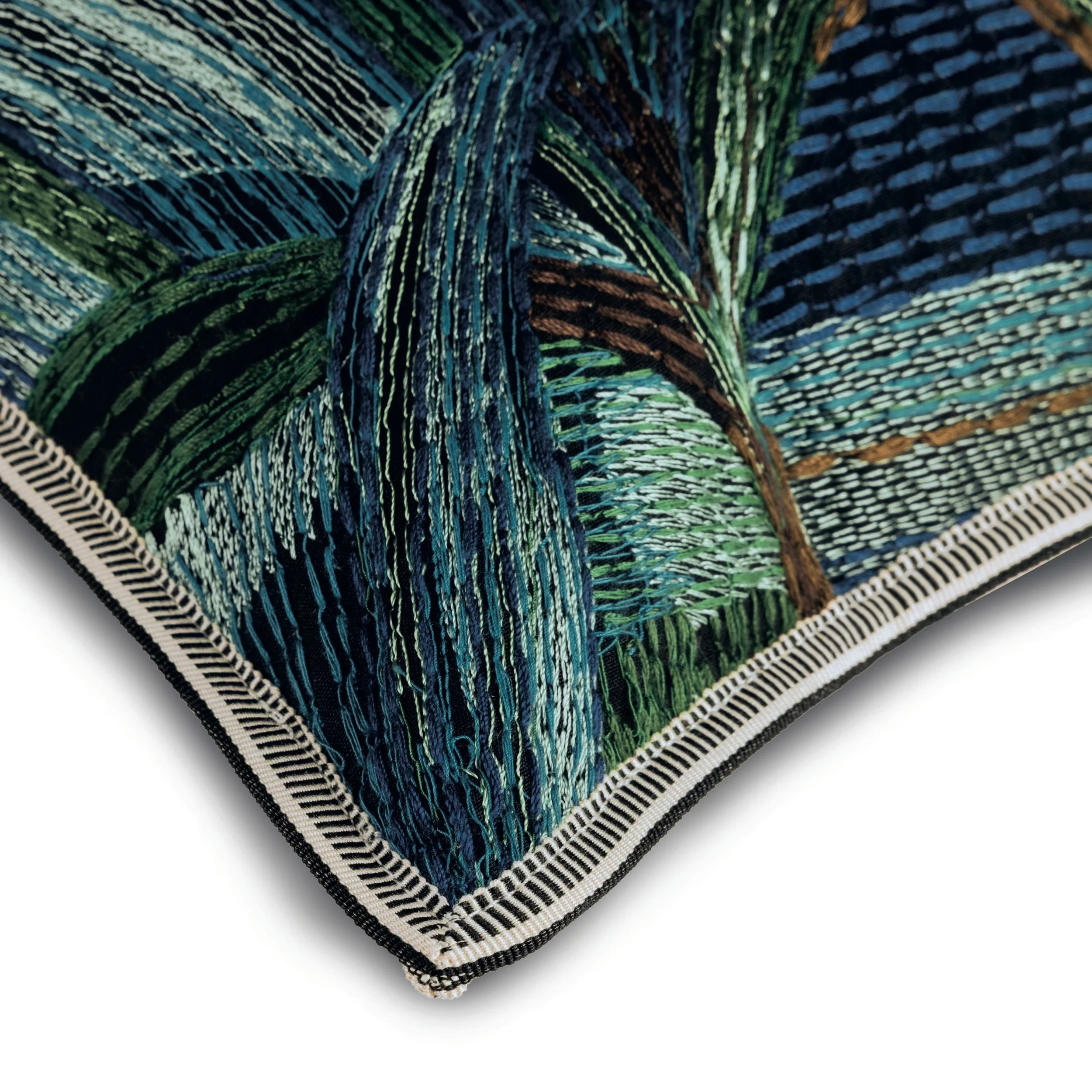 Casamance Iridis cushion plain reverse